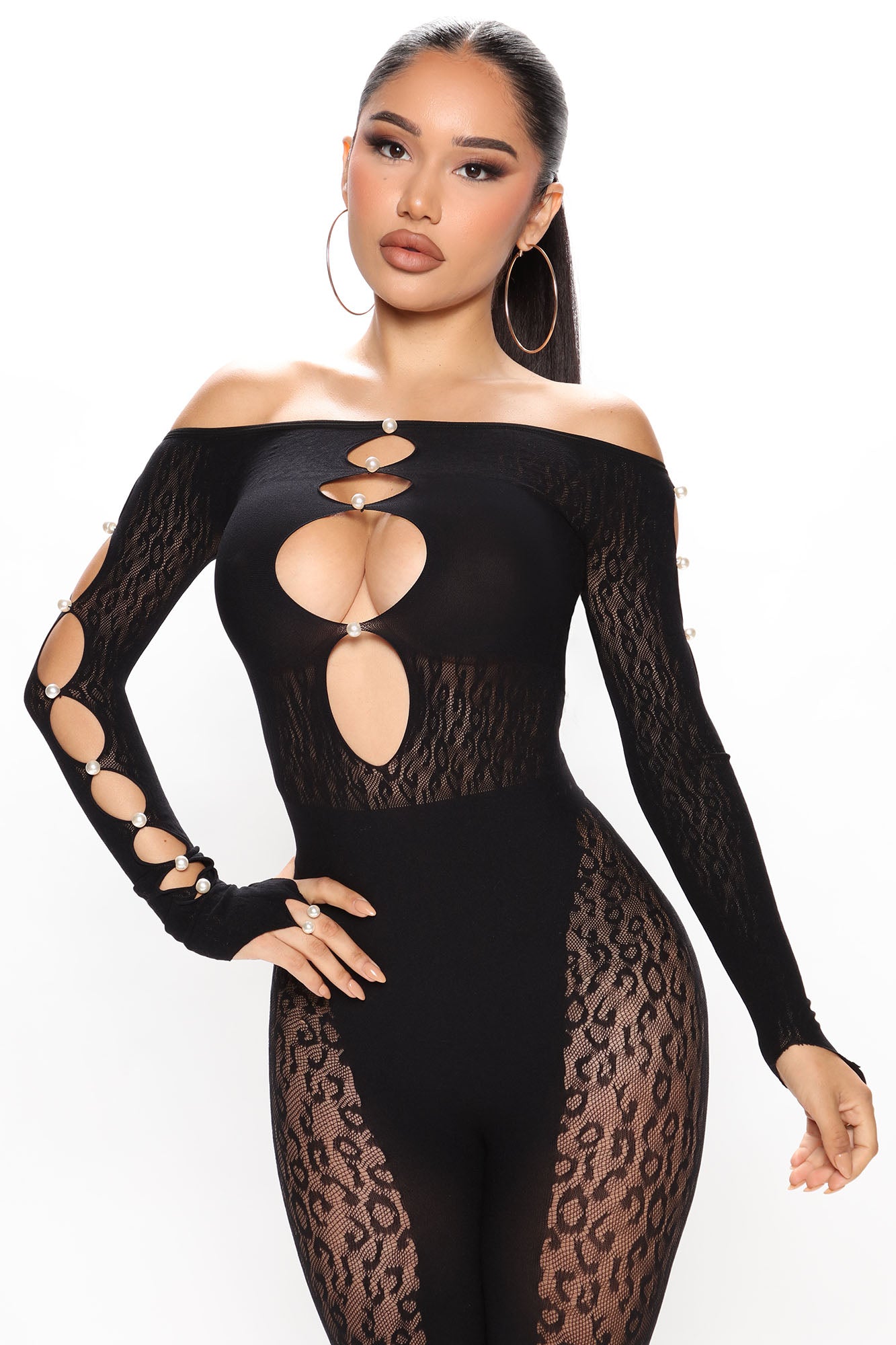 Sierra Seamless Jumpsuit - Black - Image 5