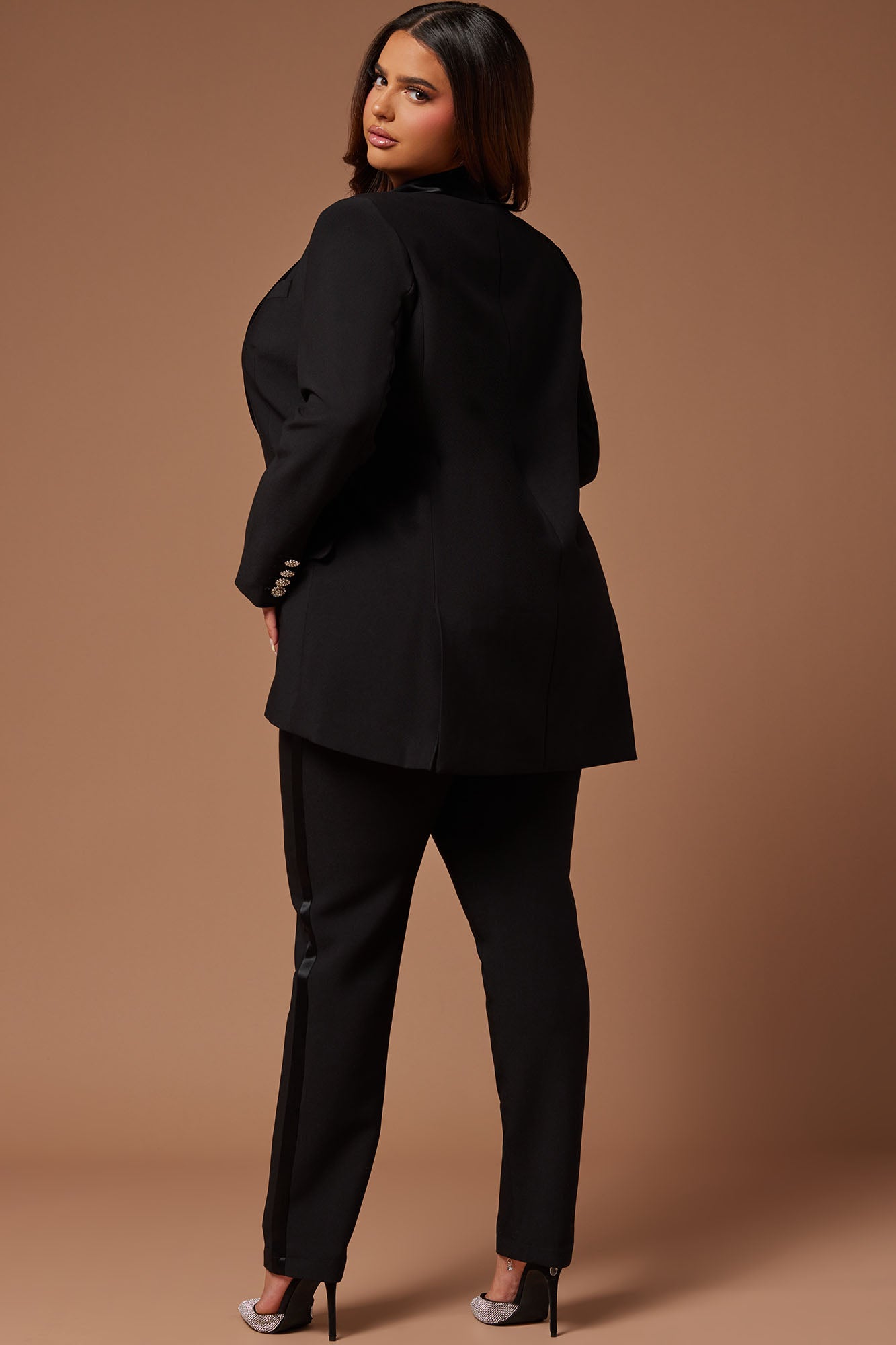 The Georgiana Oversized Blazer - Black - Image 8
