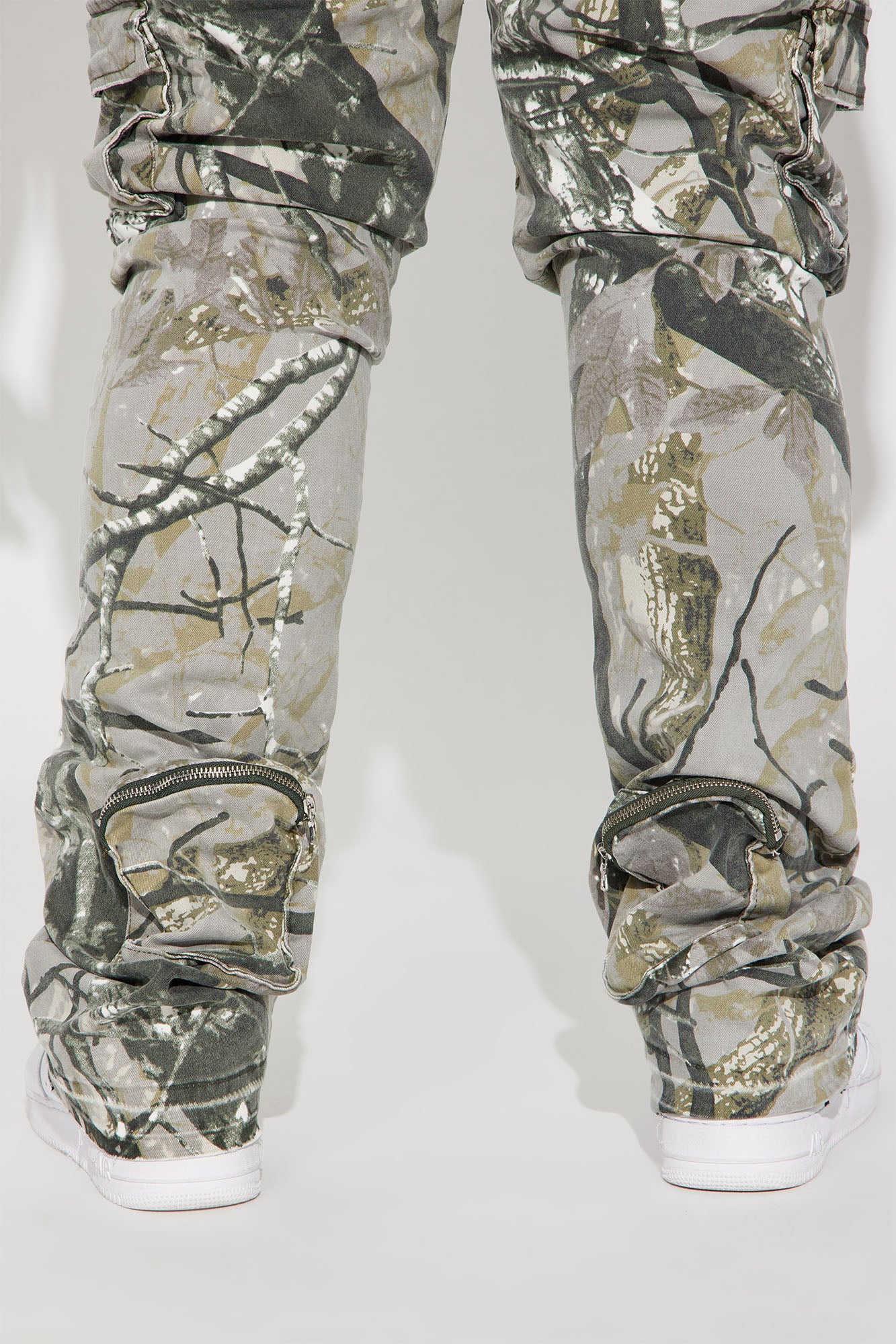 Wanted Cargo Stacked Skinny Flare Pants - Brown/combo - Image 10