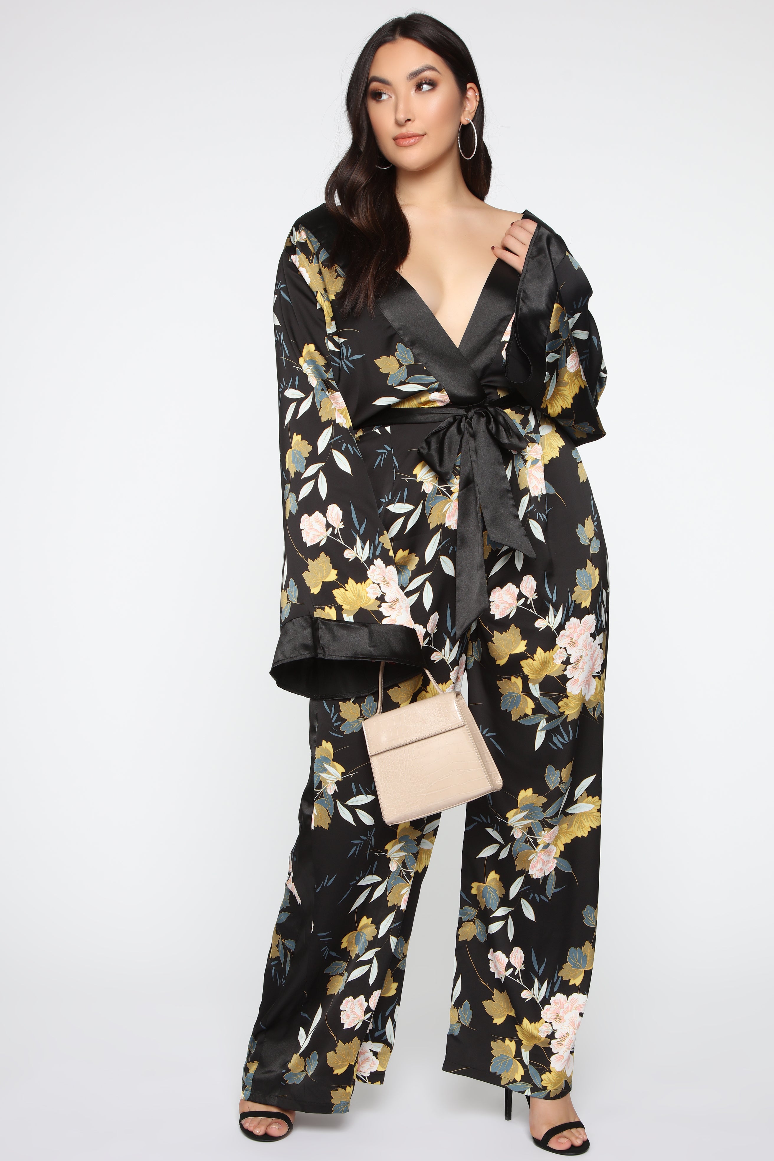 Rooting For You Floral Jumpsuit - Black/Combo - Image 5