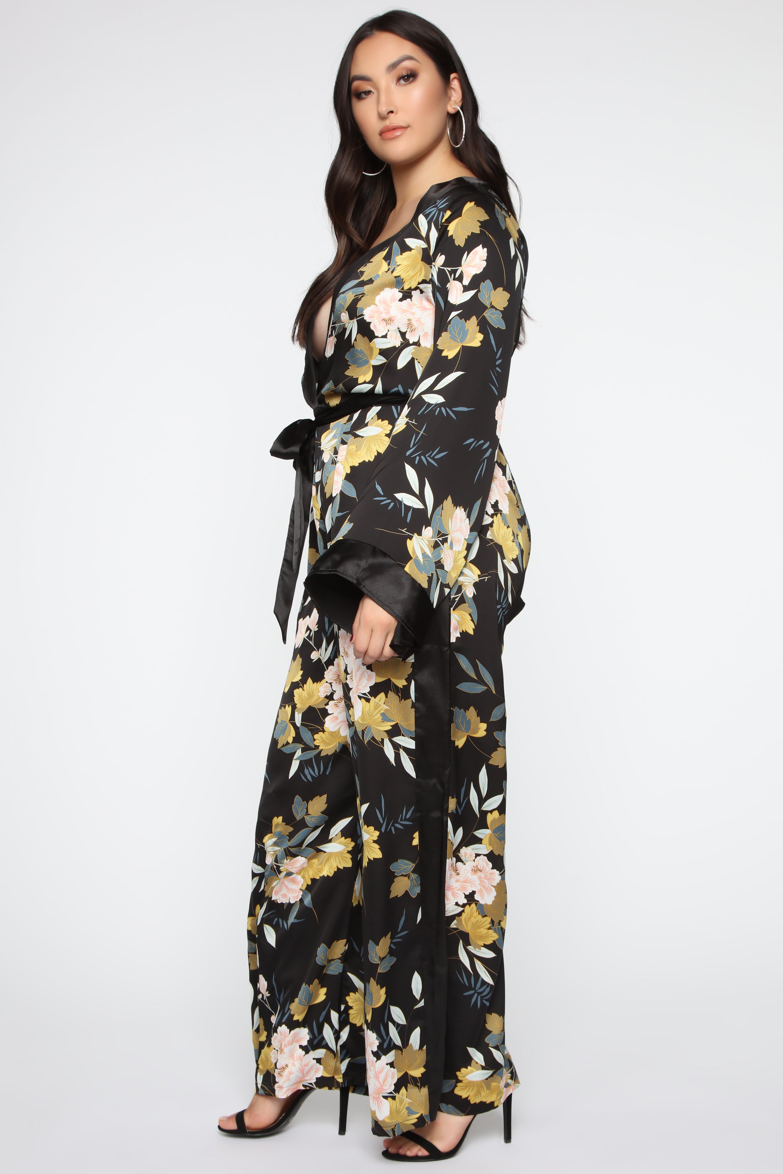 Rooting For You Floral Jumpsuit - Black/Combo - Image 7