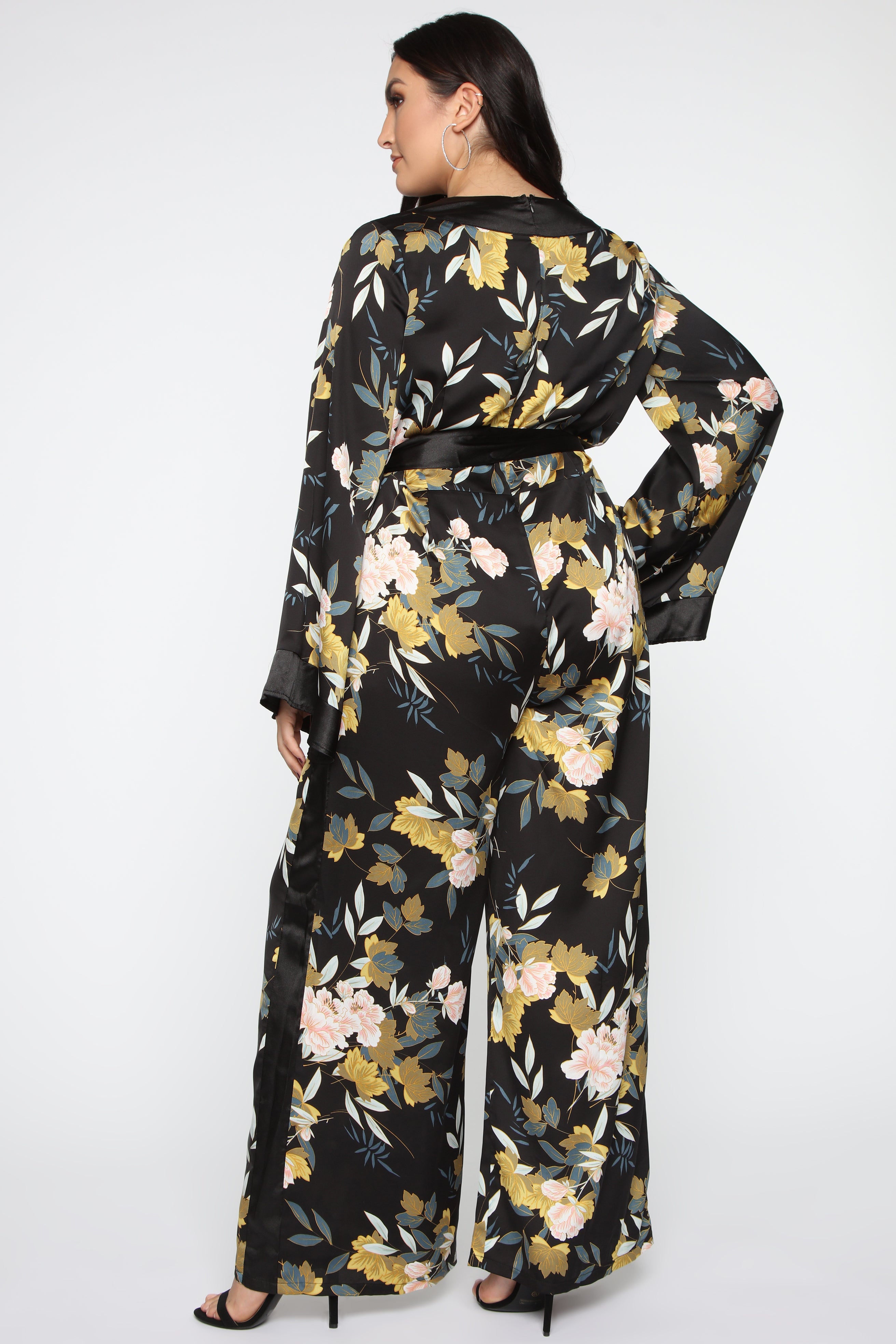 Rooting For You Floral Jumpsuit - Black/Combo - Image 8