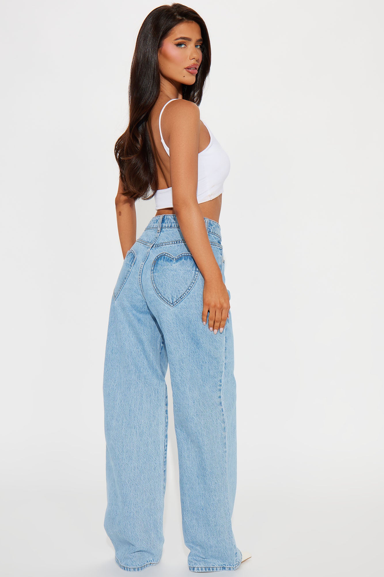 Match Made In Heaven Straight Leg Jeans - Light Wash - Image 9