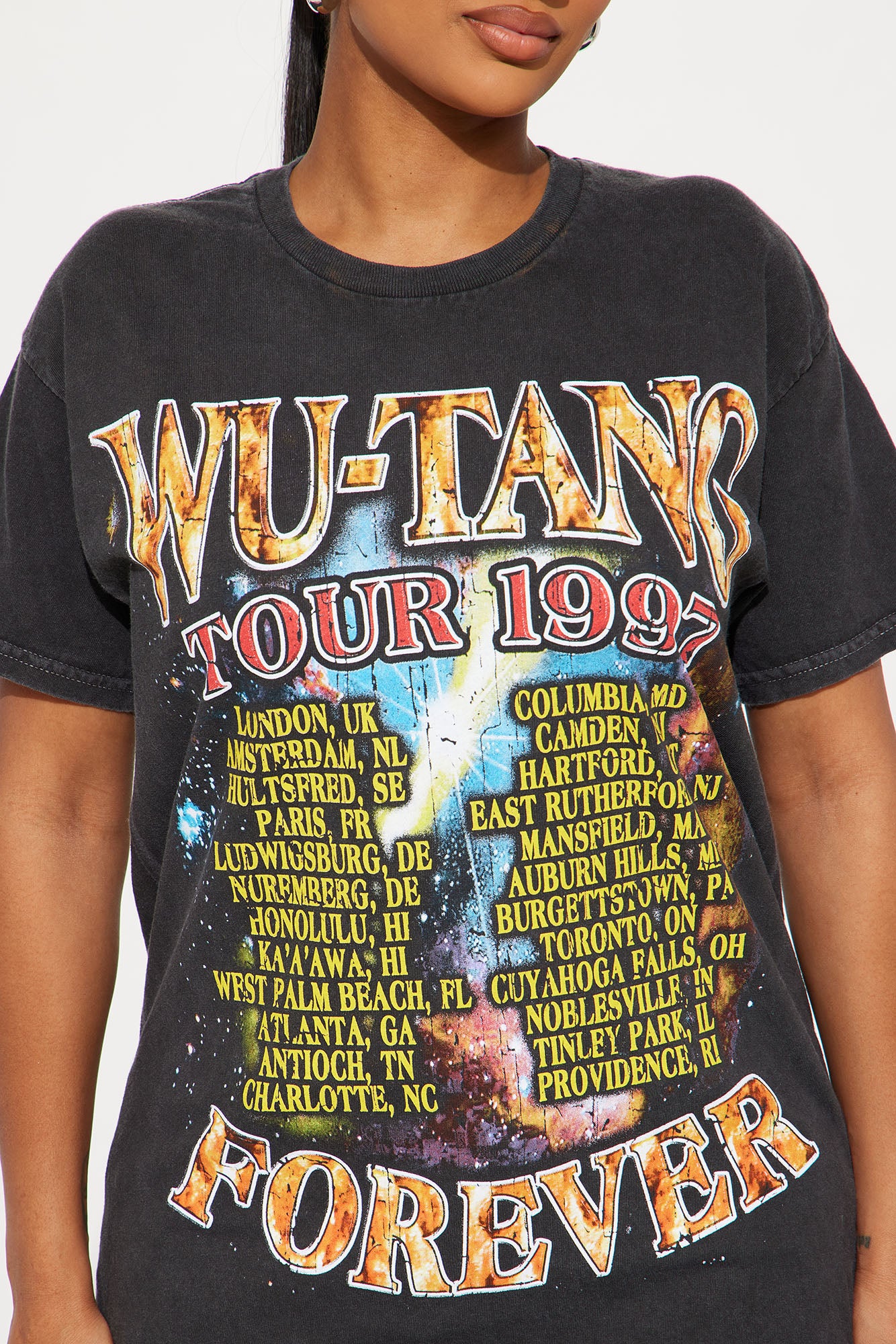 Wutang Forever Tour Tee - Charcoal - Image 3