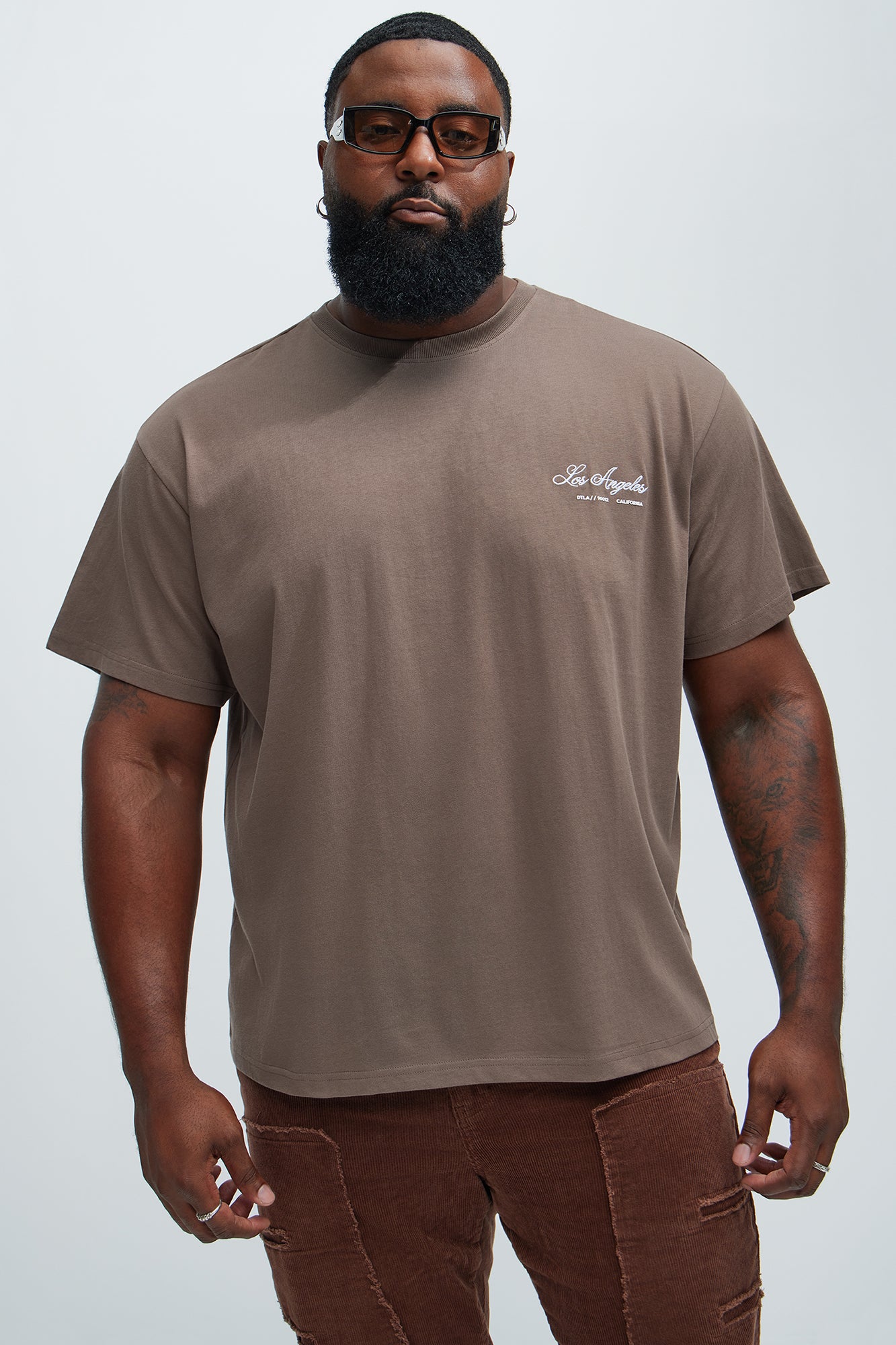 DTLA / 90012 Short Sleeve Tee - Brown - Image 5