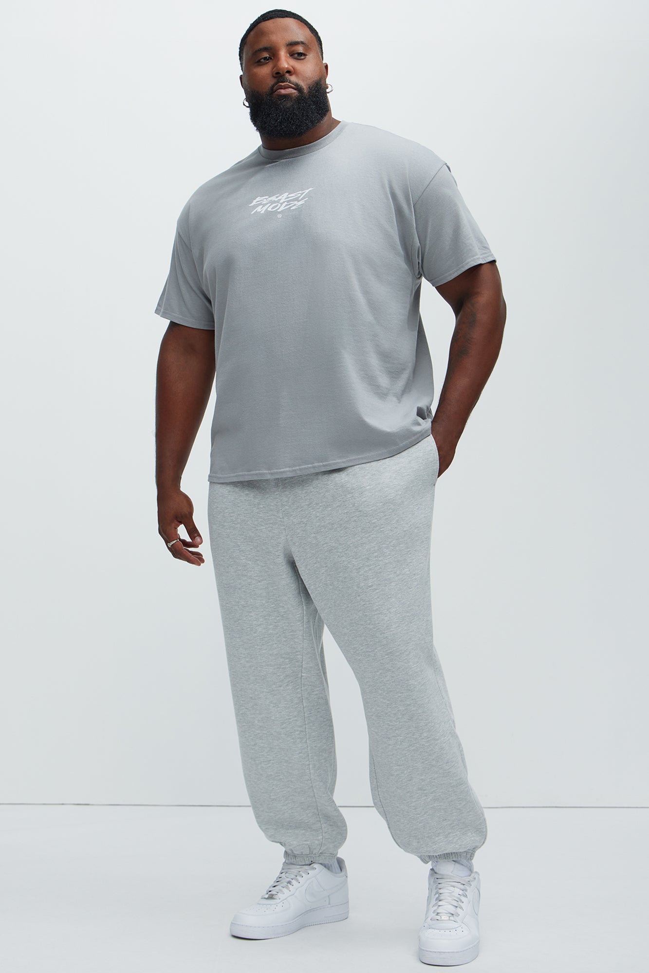 Tyson Relaxed Gusset Jogger - Heather Grey - Image 11