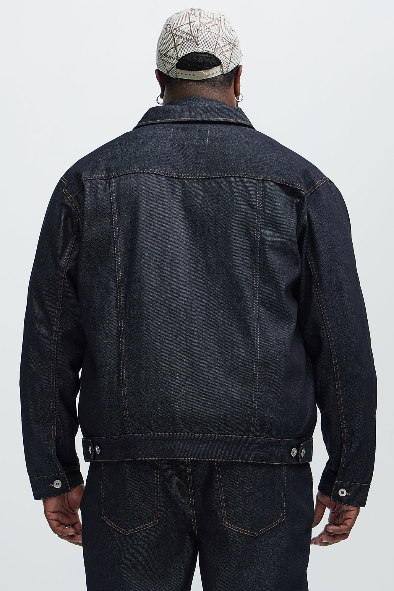 Collin Raw Denim Trucker Jacket - Indigo - Image 12