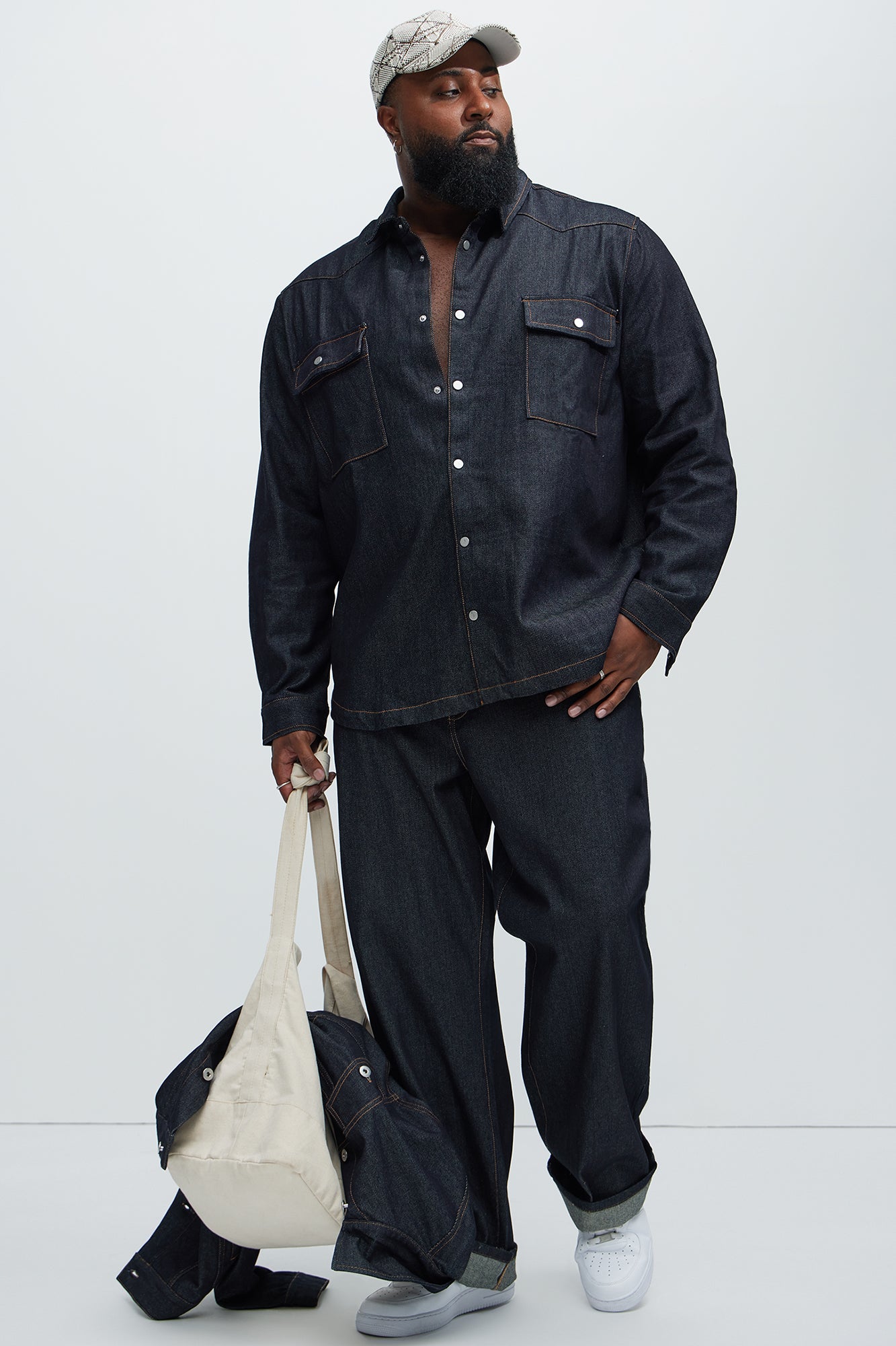 Collin Raw Denim Straight Jeans  - Indigo - Image 13
