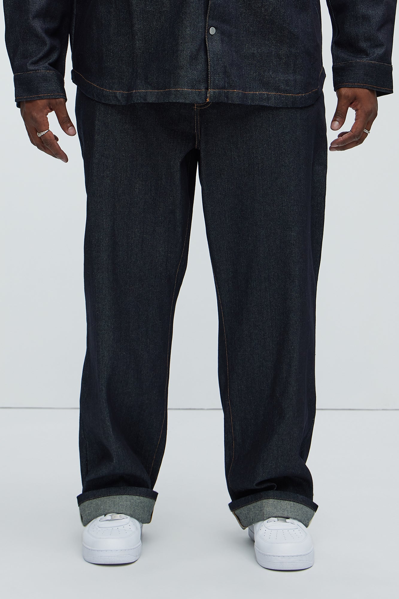 Collin Raw Denim Straight Jeans  - Indigo - Image 12