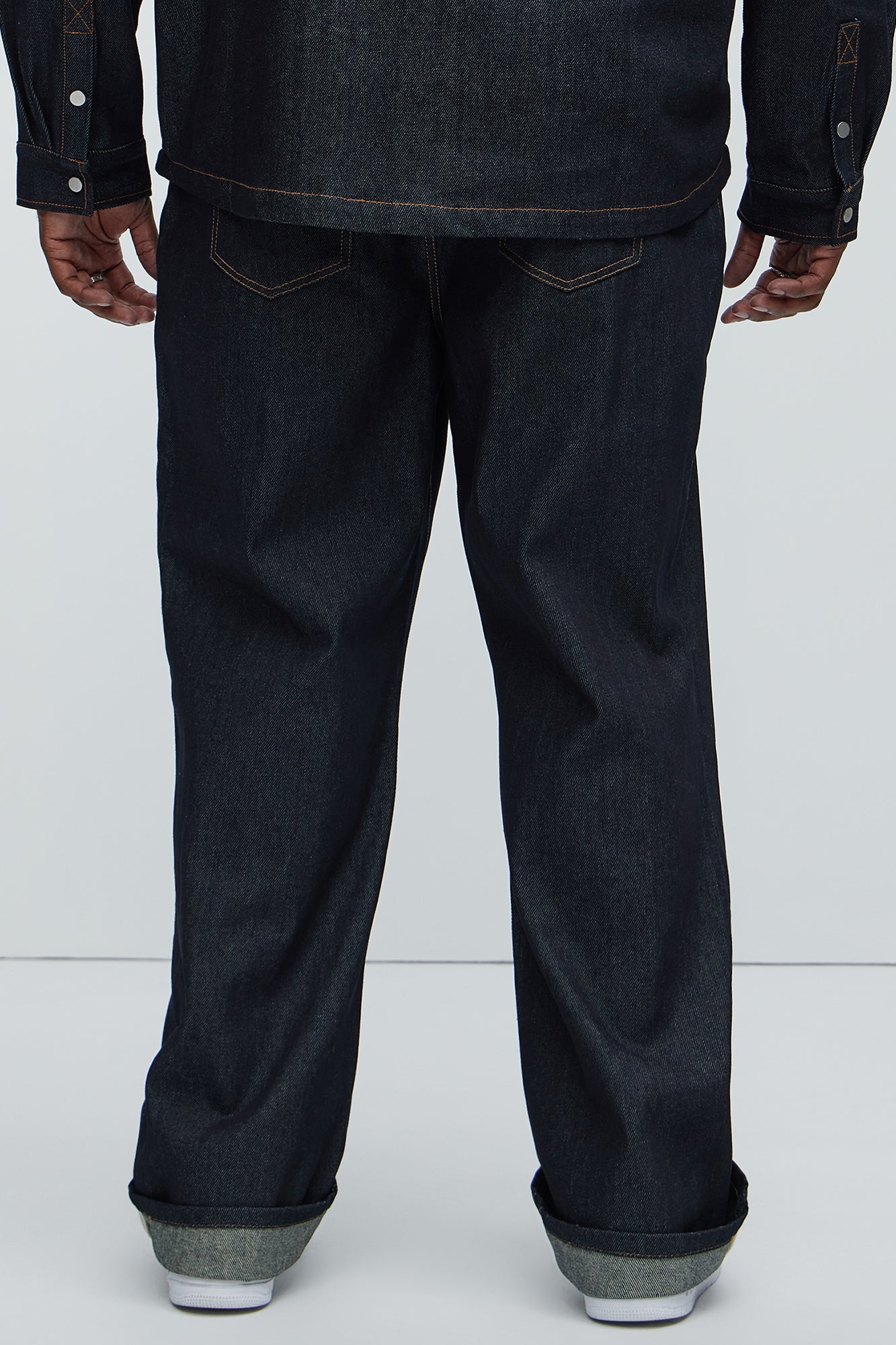 Collin Raw Denim Straight Jeans  - Indigo - Image 14