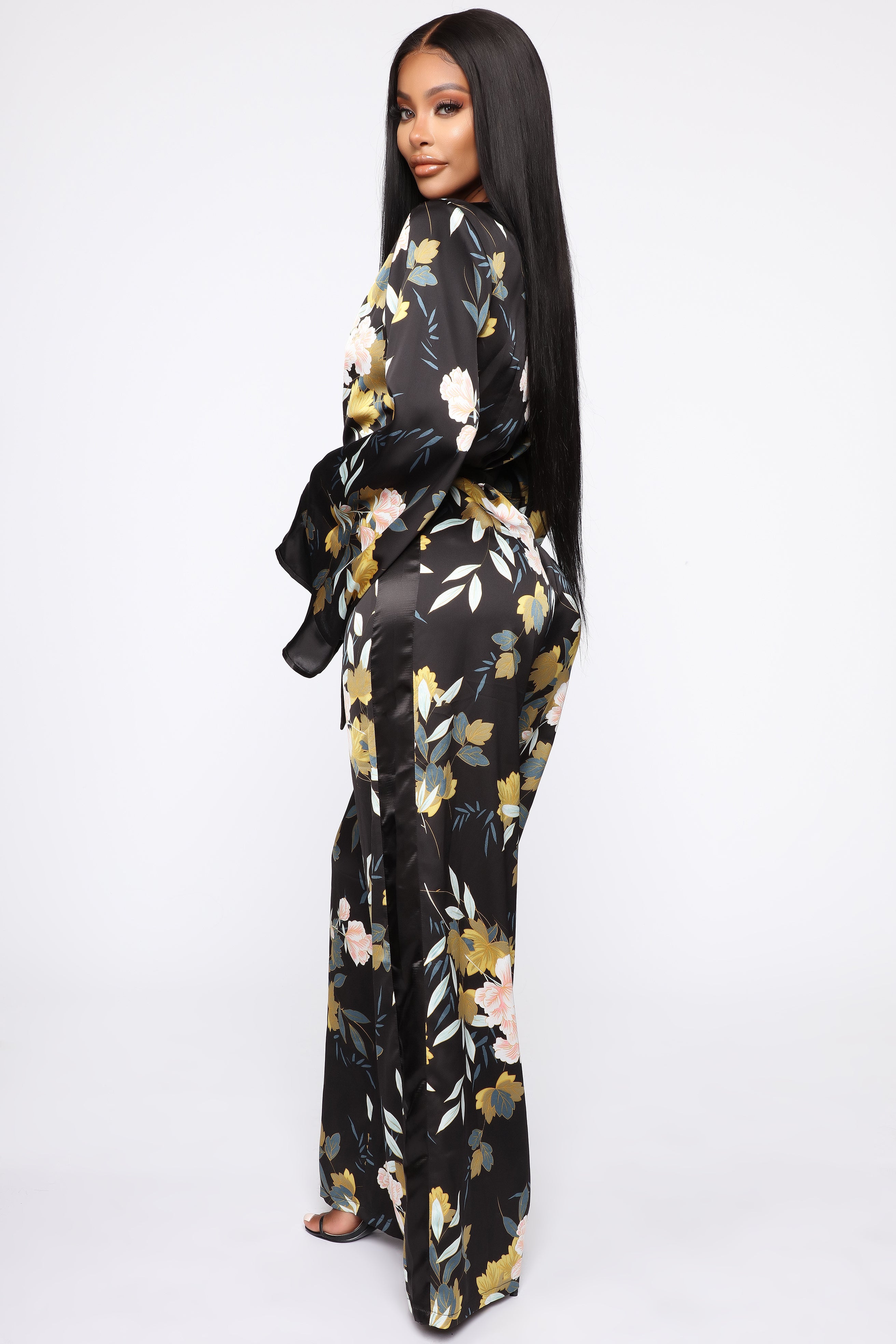Rooting For You Floral Jumpsuit - Black/Combo - Image 3