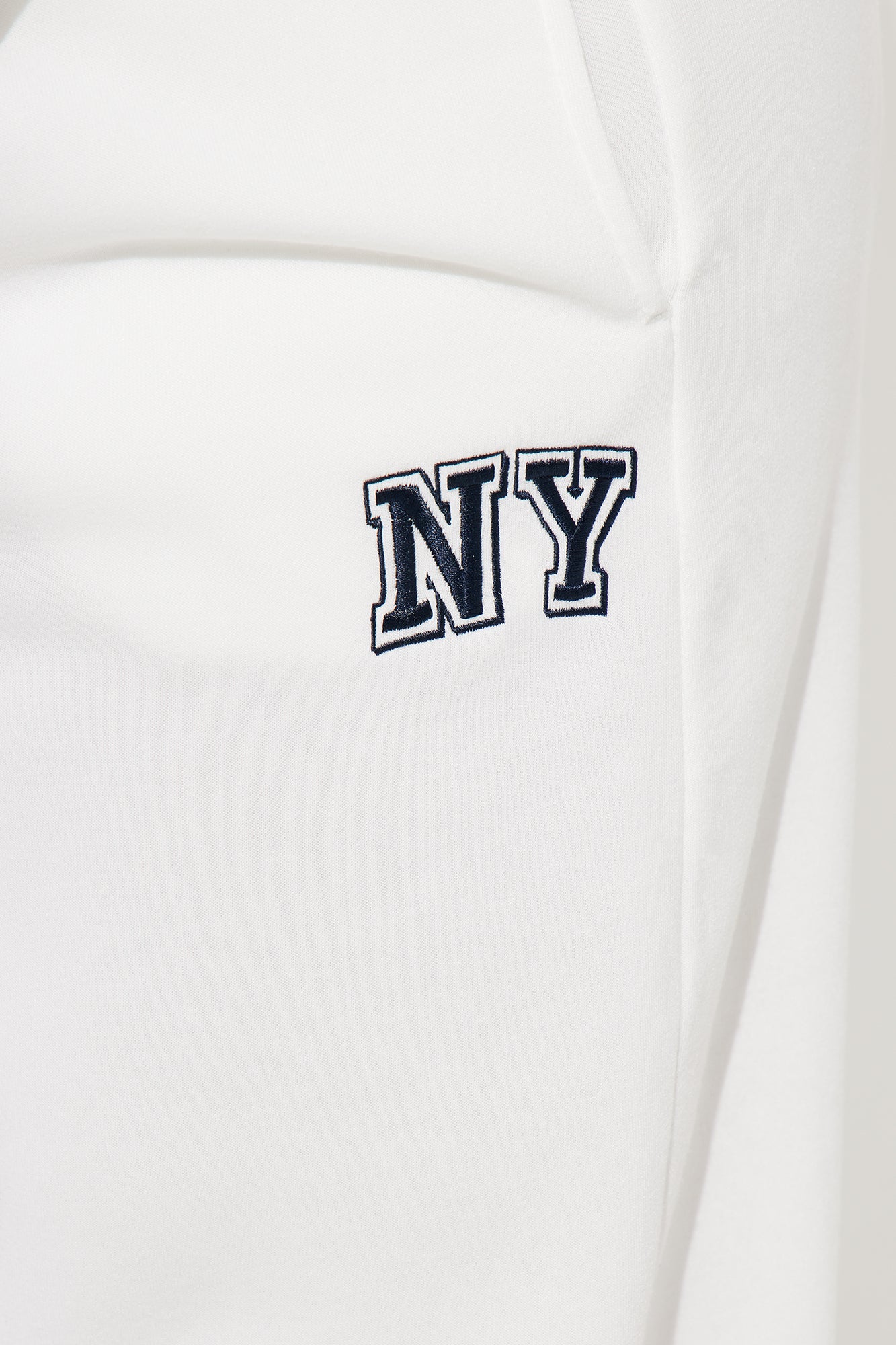 Upper East Side New York Wide Leg Pant - White - Image 7