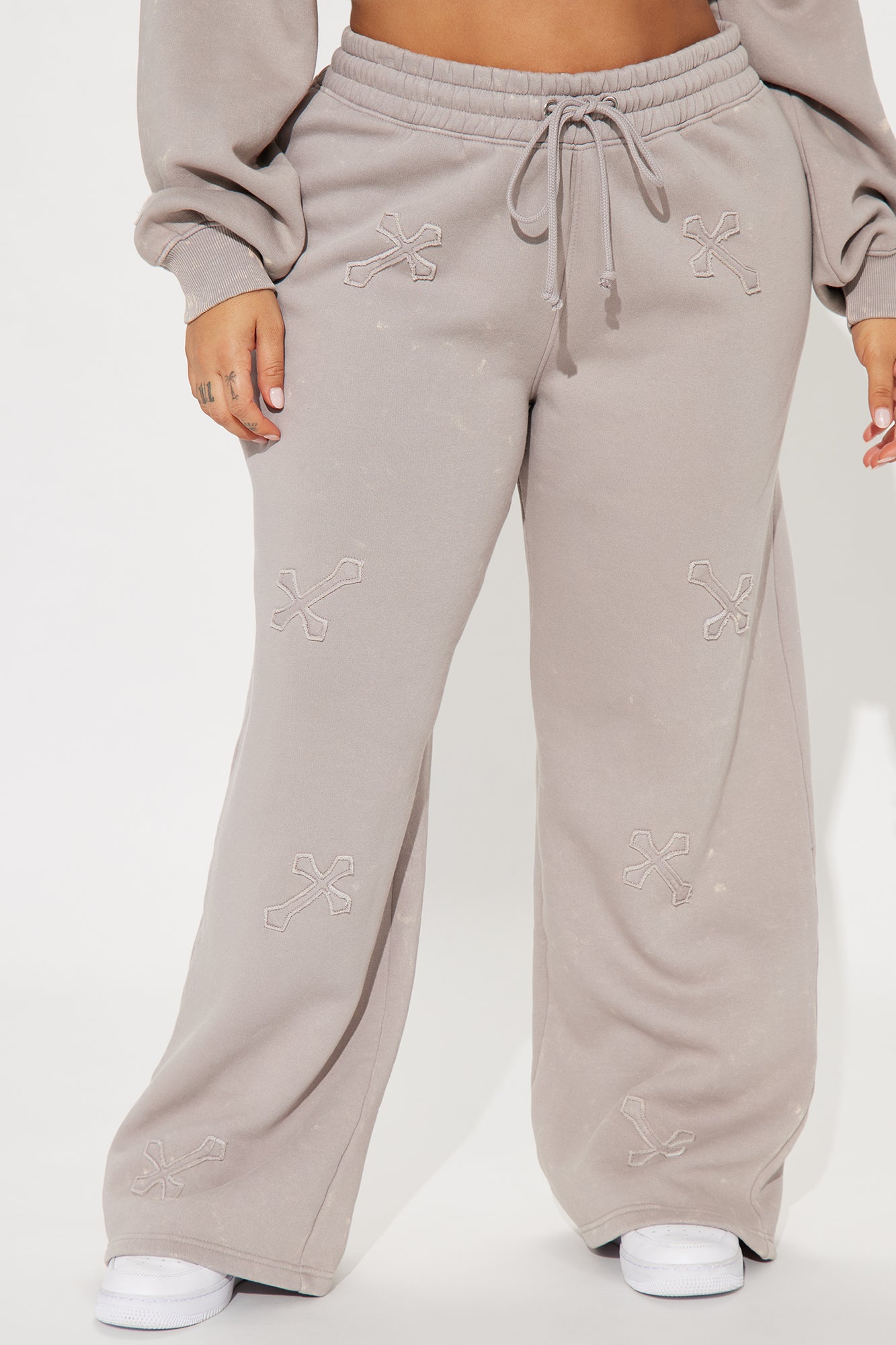 Wake Up Blessed Washed Pant - Grey/combo - Image 5