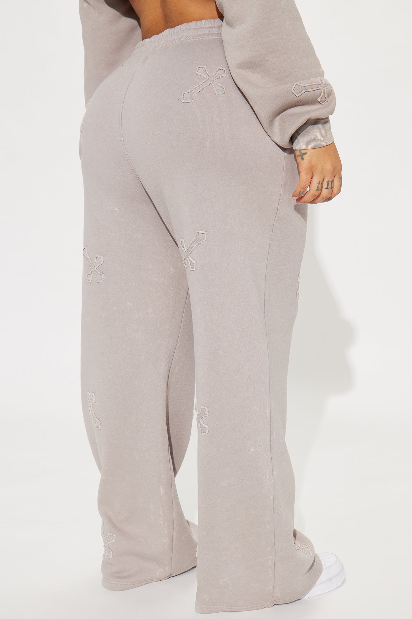 Wake Up Blessed Washed Pant - Grey/combo - Image 7