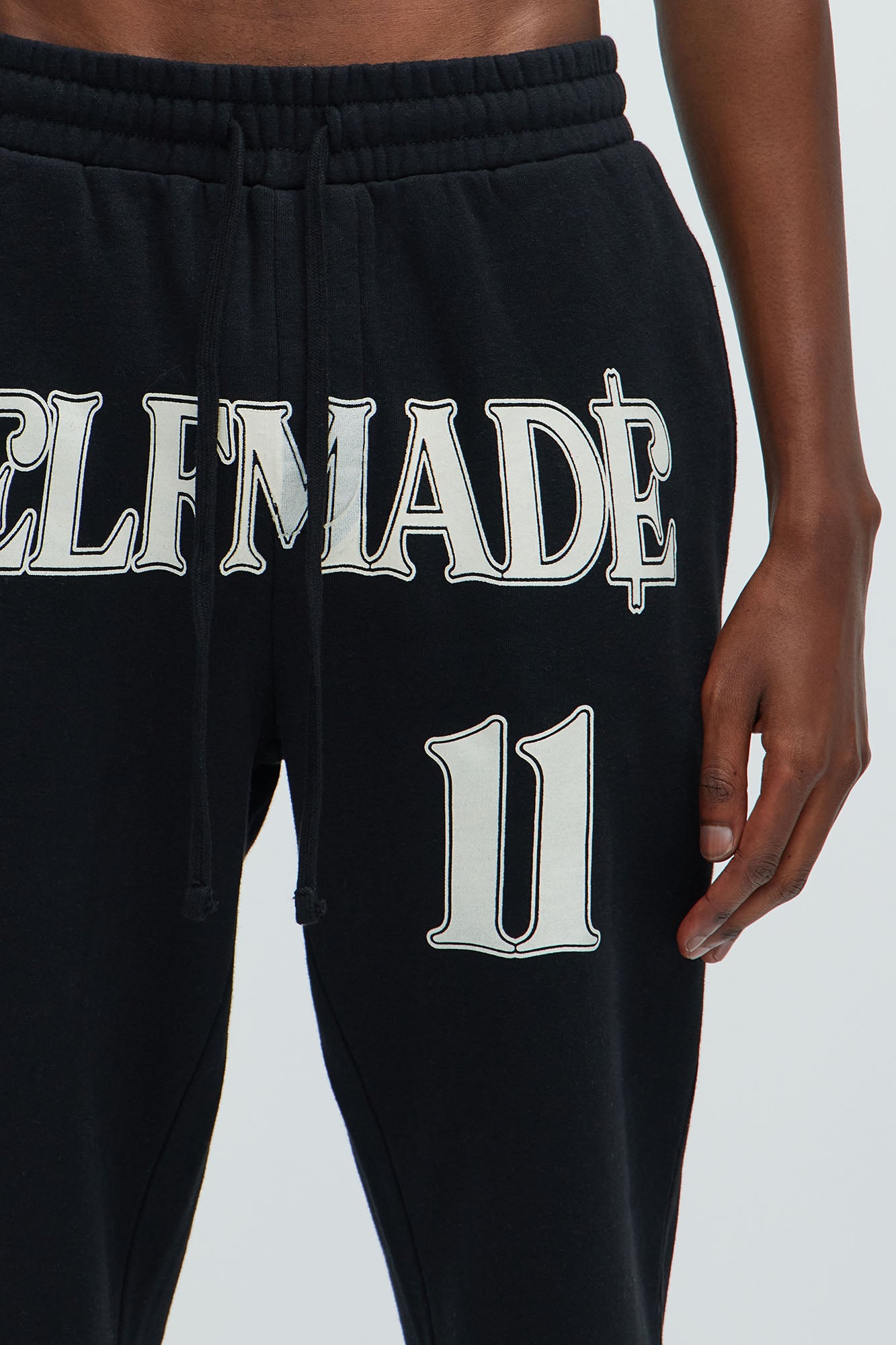 Tyson Self Made Skinny Flare Sweatpants - Black - Image 4
