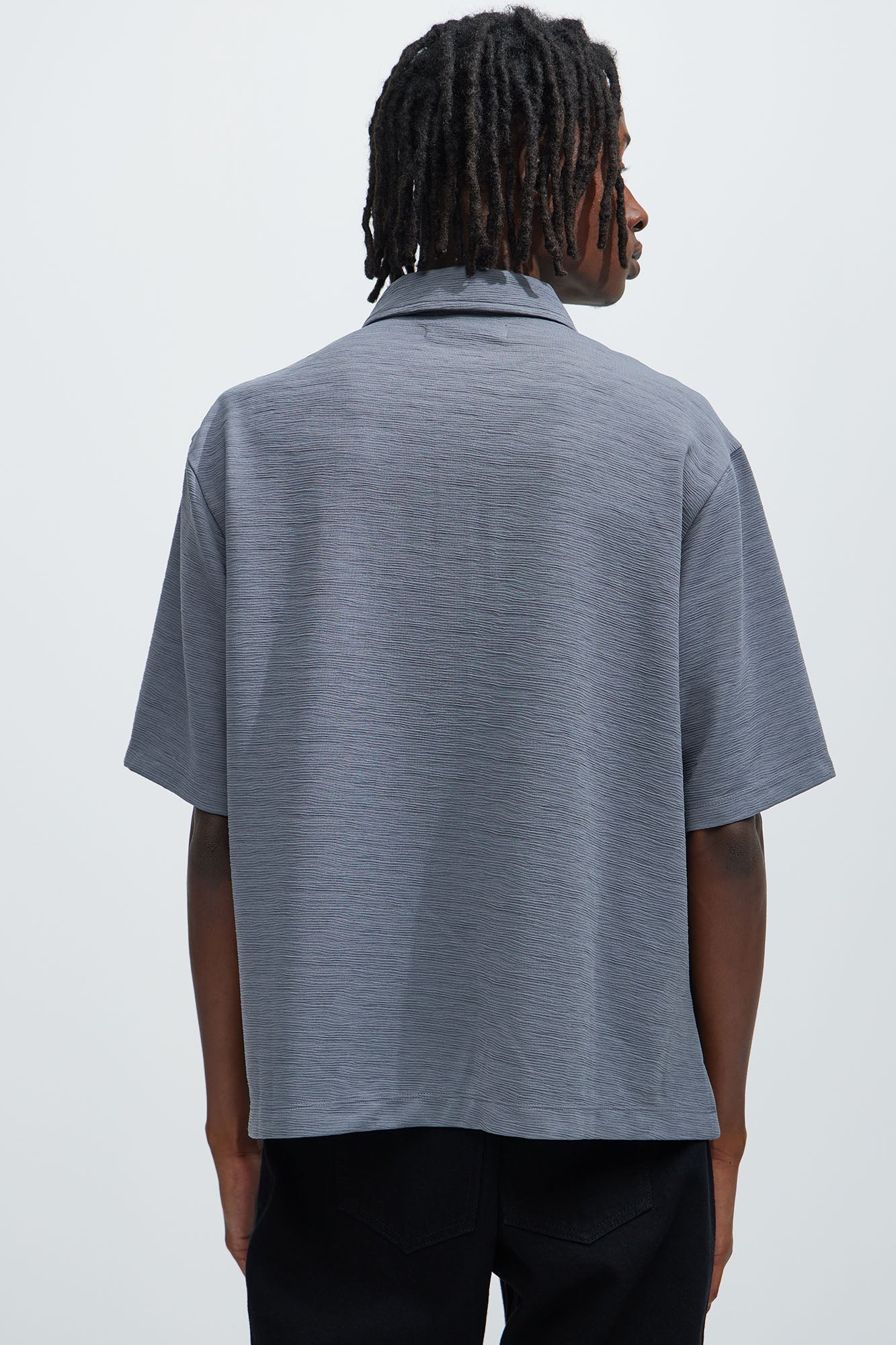 Blaze Textured Shirt - Slate Grey - Image 4
