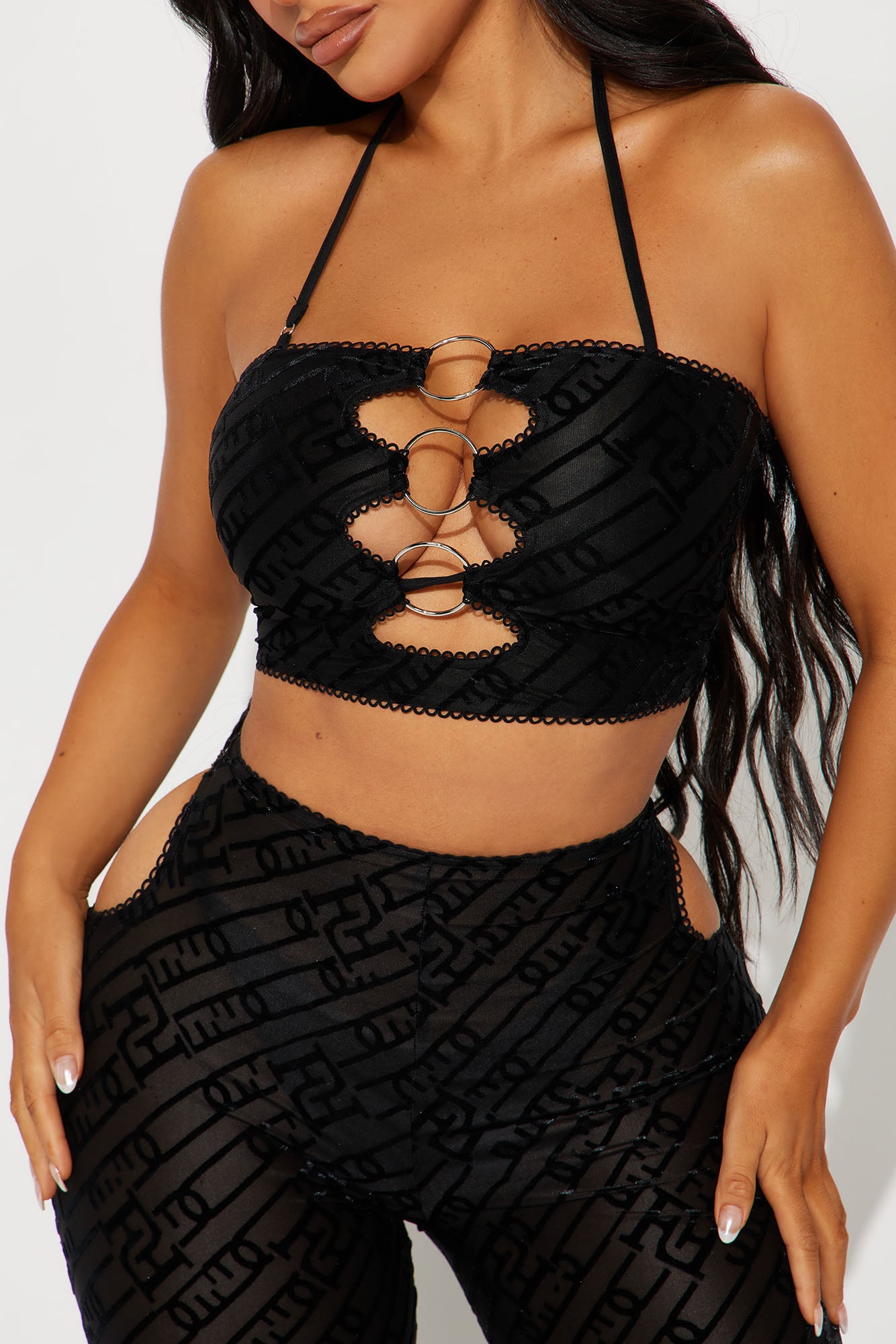 Best Night Out 3 Piece Pant Set - Black - Image 3