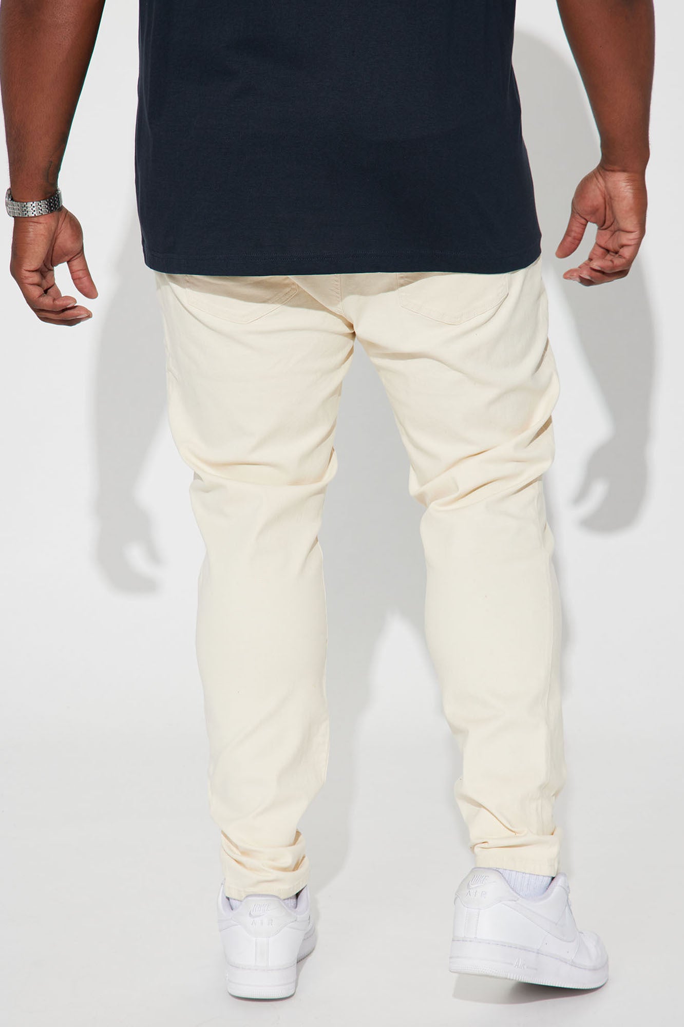 Mac Chino Skinny 5 Pocket Pants - Cream - Image 7