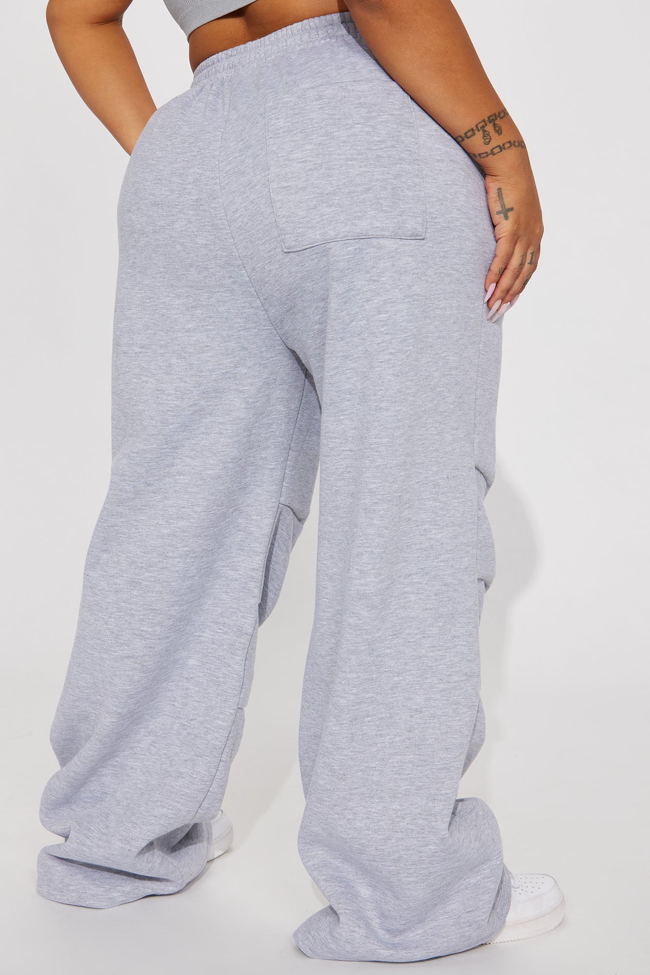 Want It All Ruched Lounge Pant - Heather Grey - Image 6