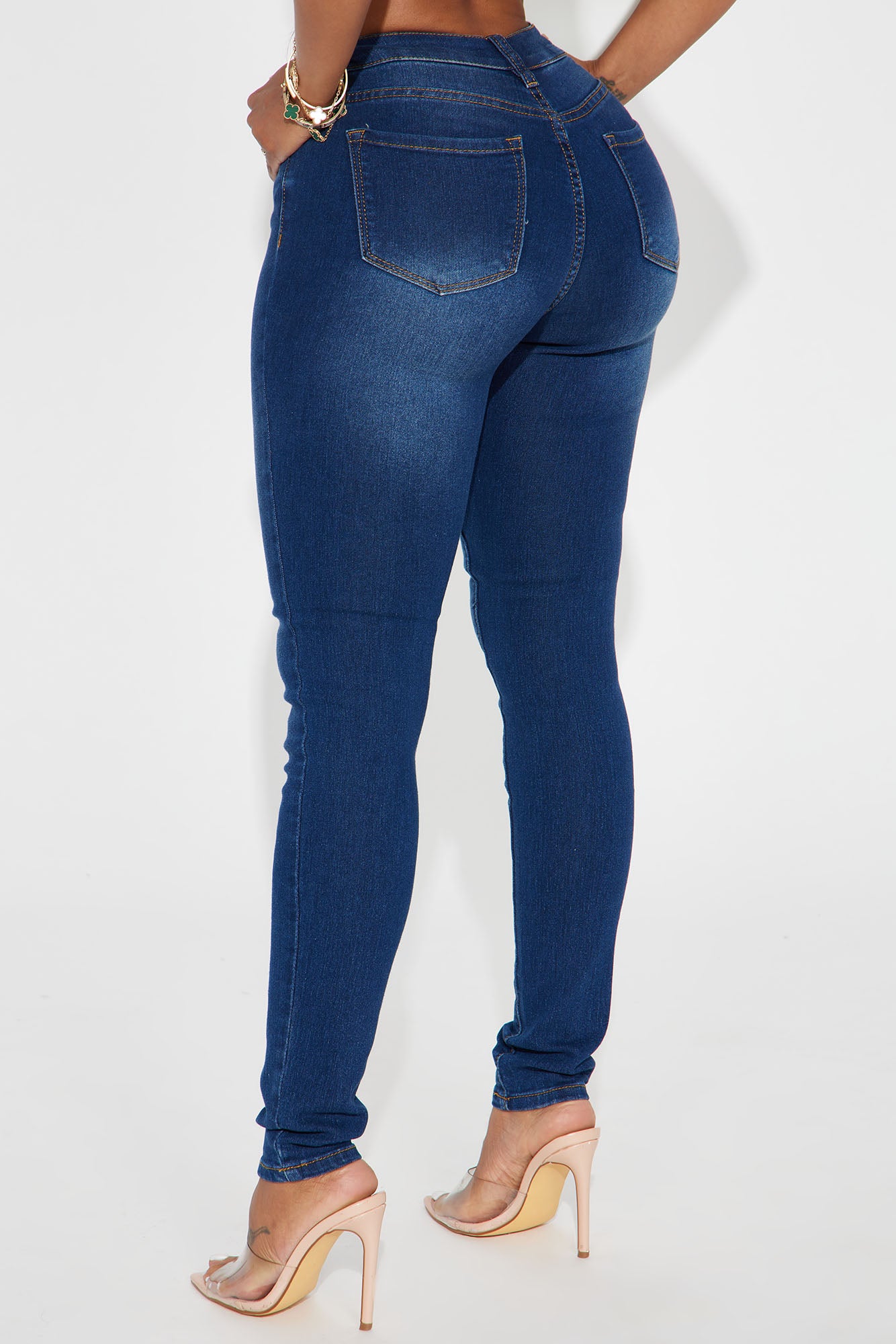 Alika Skinny Jeans - Dark Denim - Image 3