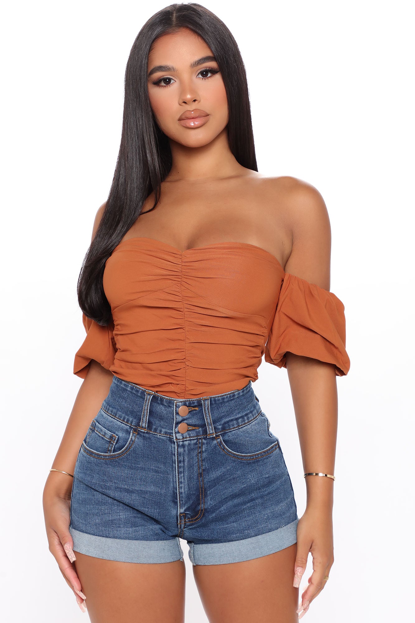 With Desire Bodysuit - Rust - Image 4