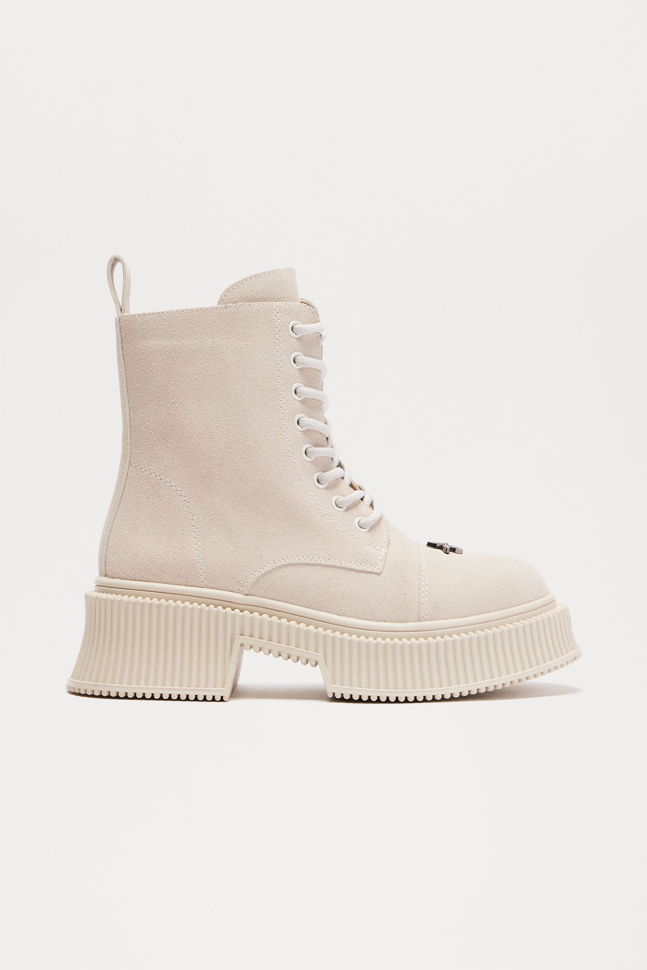 Brooklyn Platform Booties - Cream - Image 3