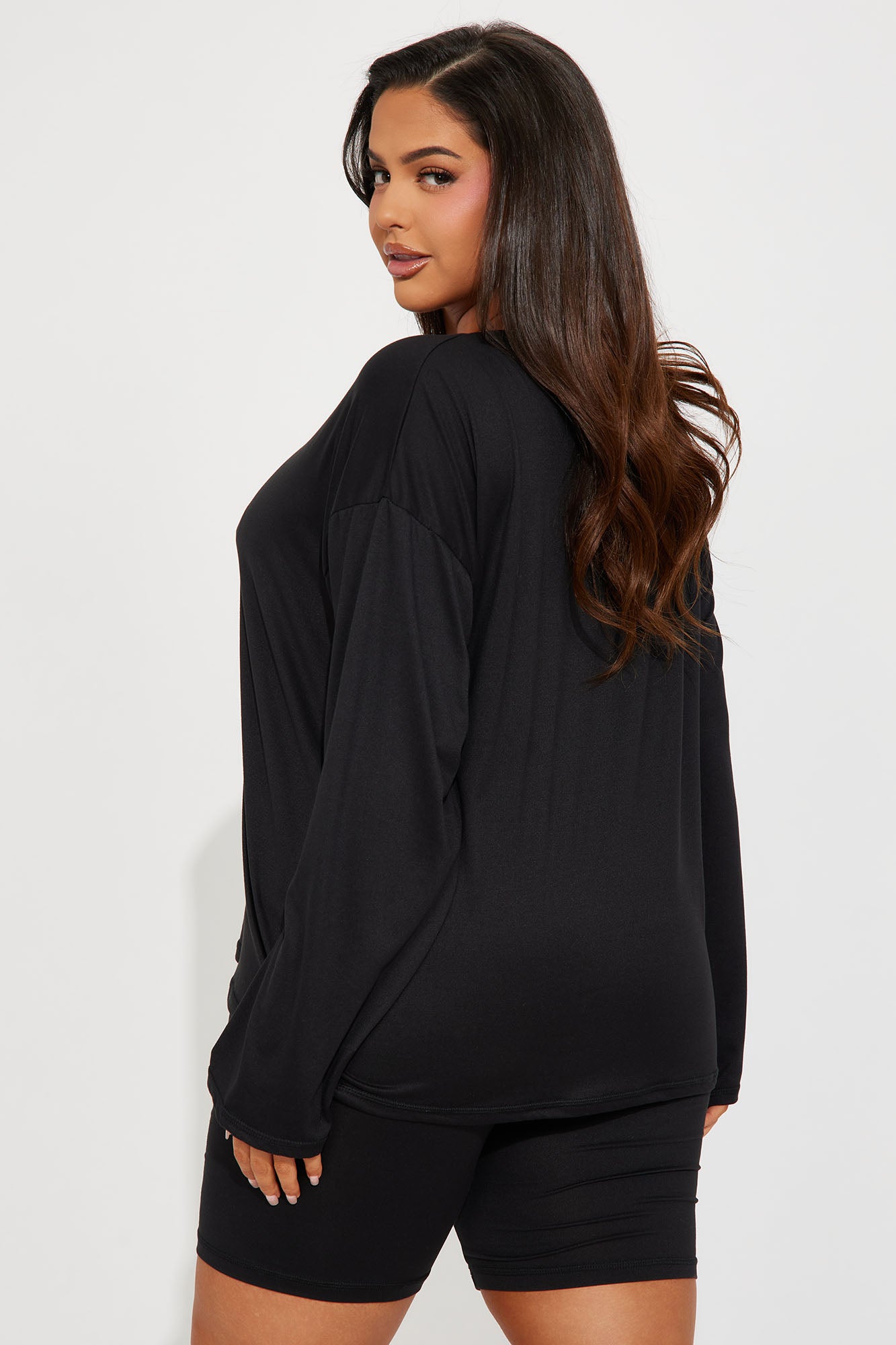 Too Pretty For A Job PJ Boxer Short Set - Black - Image 7
