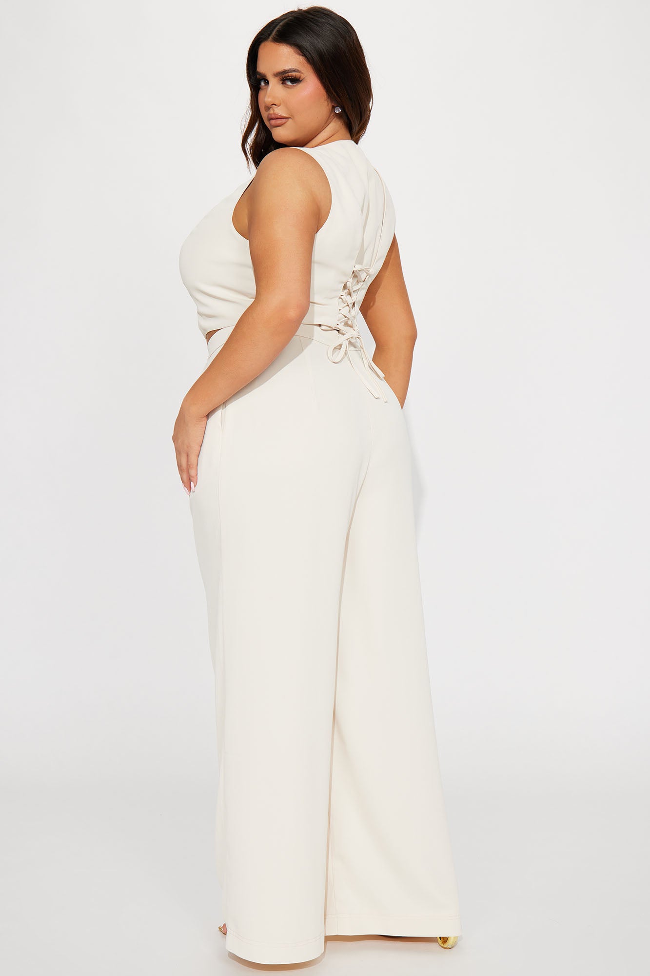 Milia Vest Pant Set - Cream - Image 7