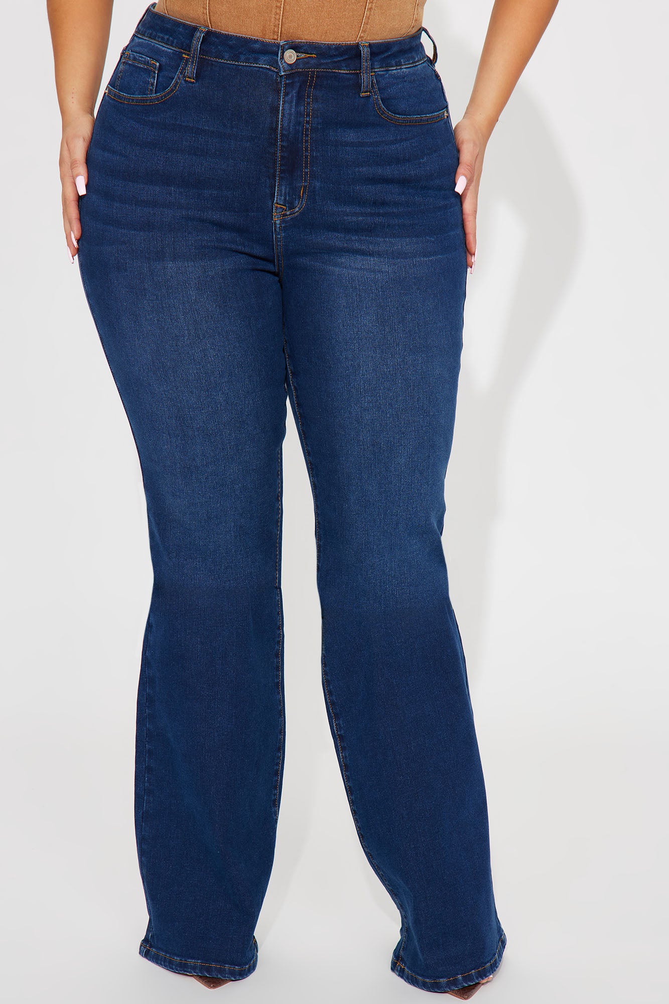 Tall Affair Of The Flare Stretch Jeans - Dark Wash - Image 5