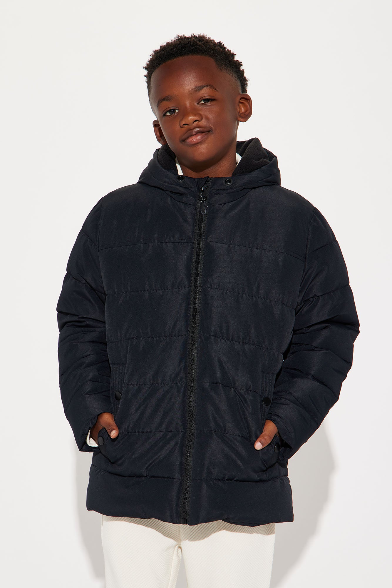 Mini Always Ready For It Puffer Jacket - Black - Image 3