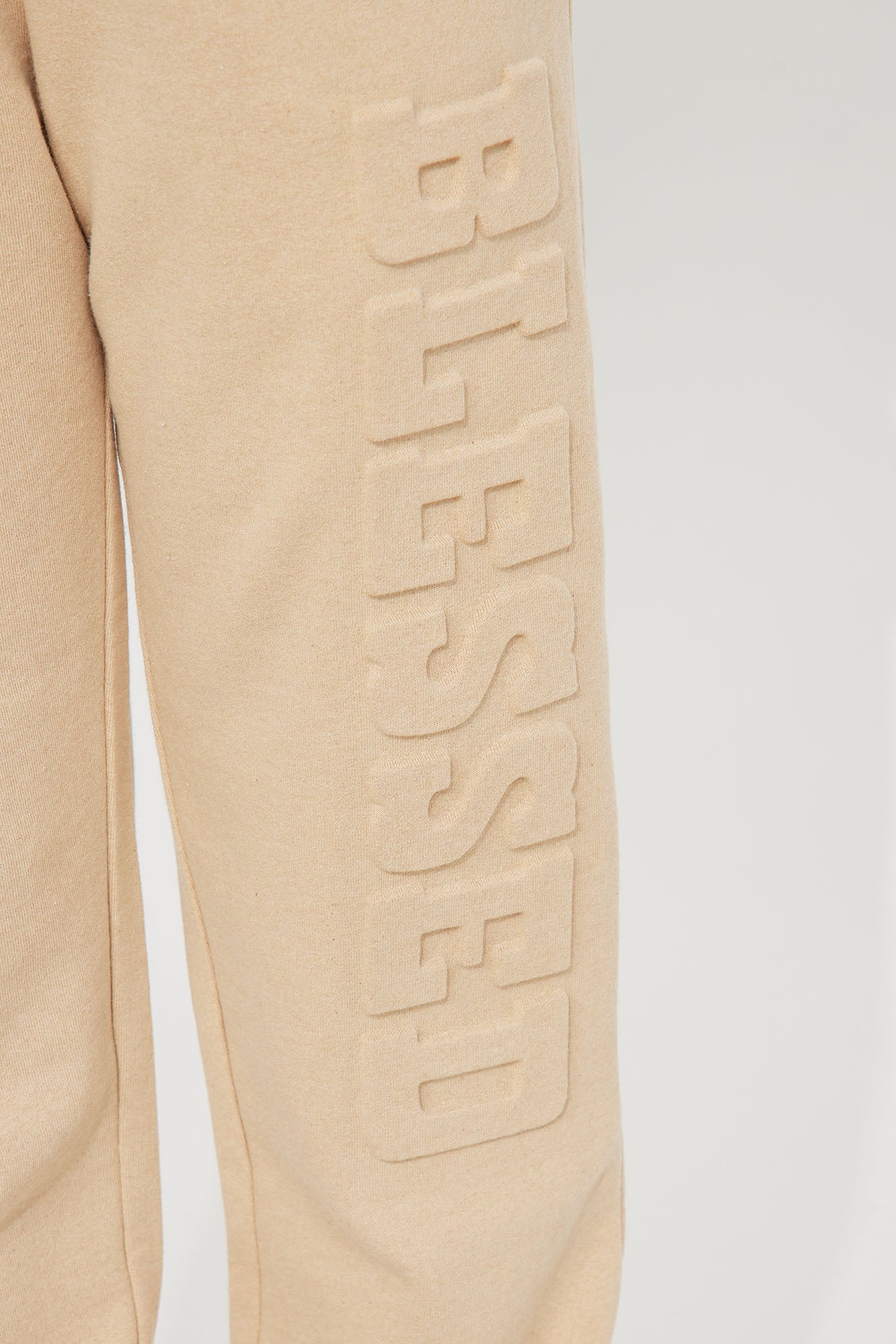 Mini Blessed Fleece Matching Pant Set - Beige - Image 3