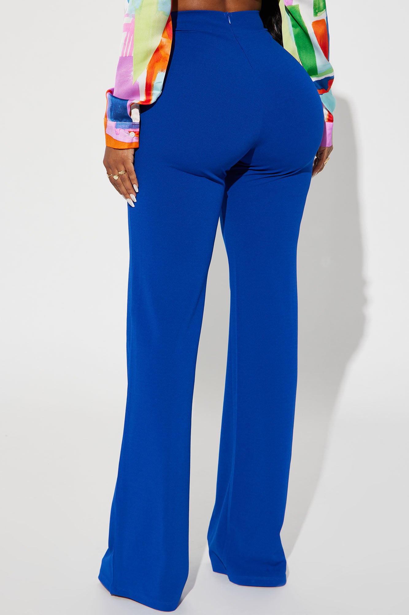 Tall Victoria High Waisted Dress Pants - Royal - Image 3