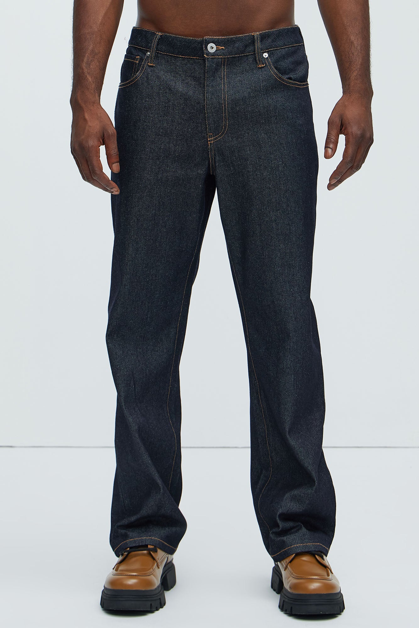Collin Raw Denim Straight Jeans  - Indigo - Image 10