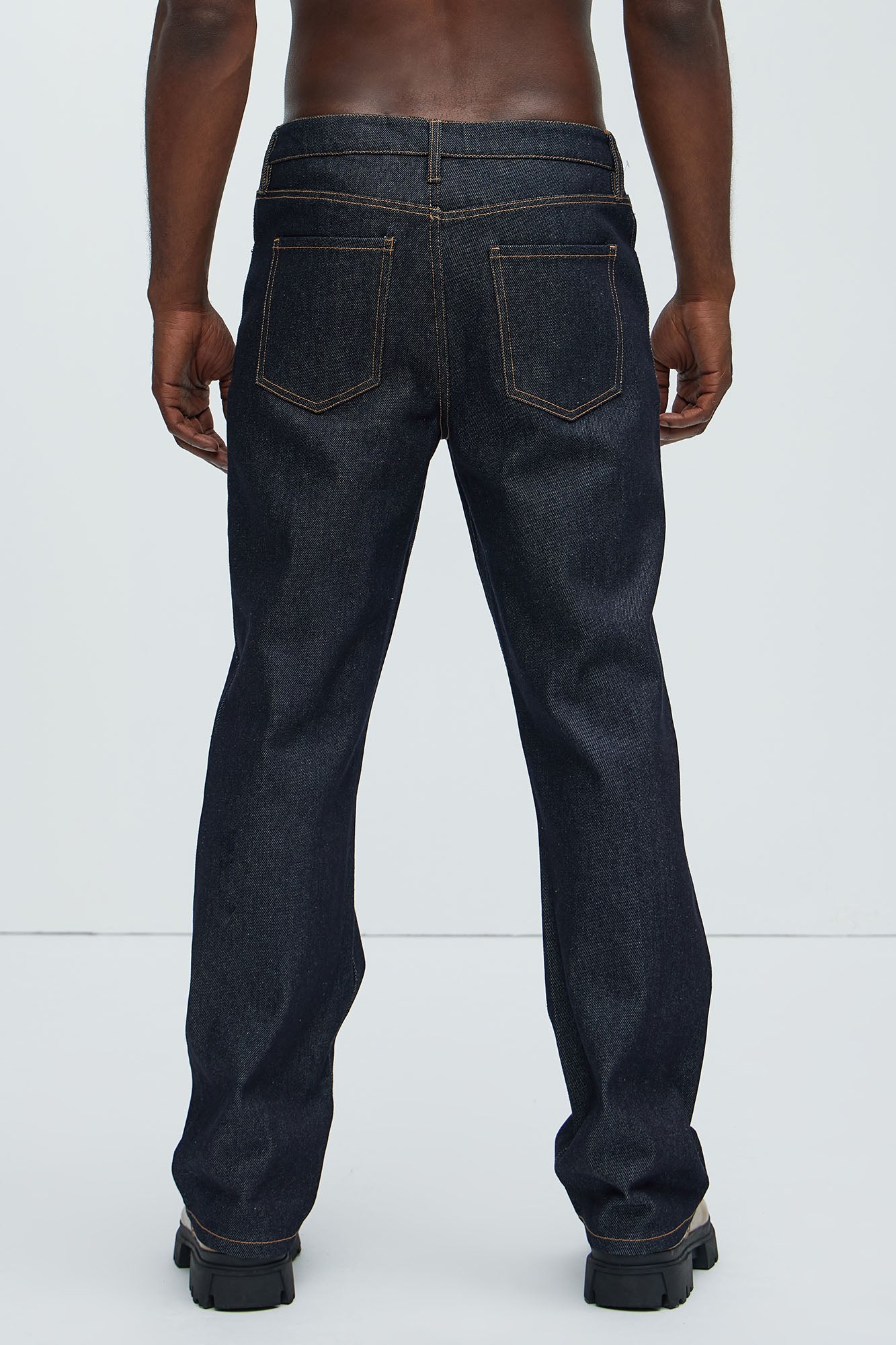 Collin Raw Denim Straight Jeans  - Indigo - Image 11