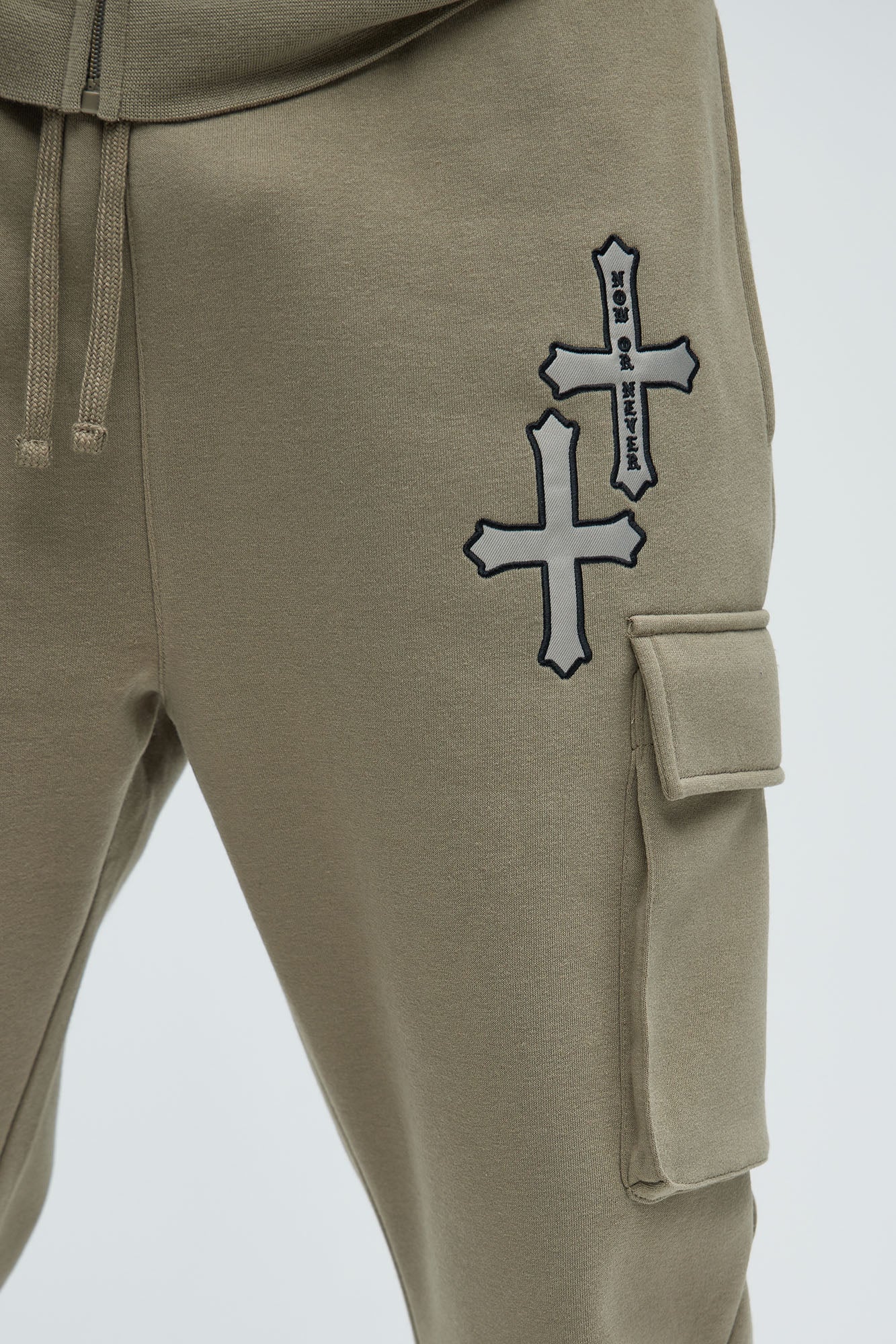 Crosses Cargo Sweatpant - Olive - Image 3