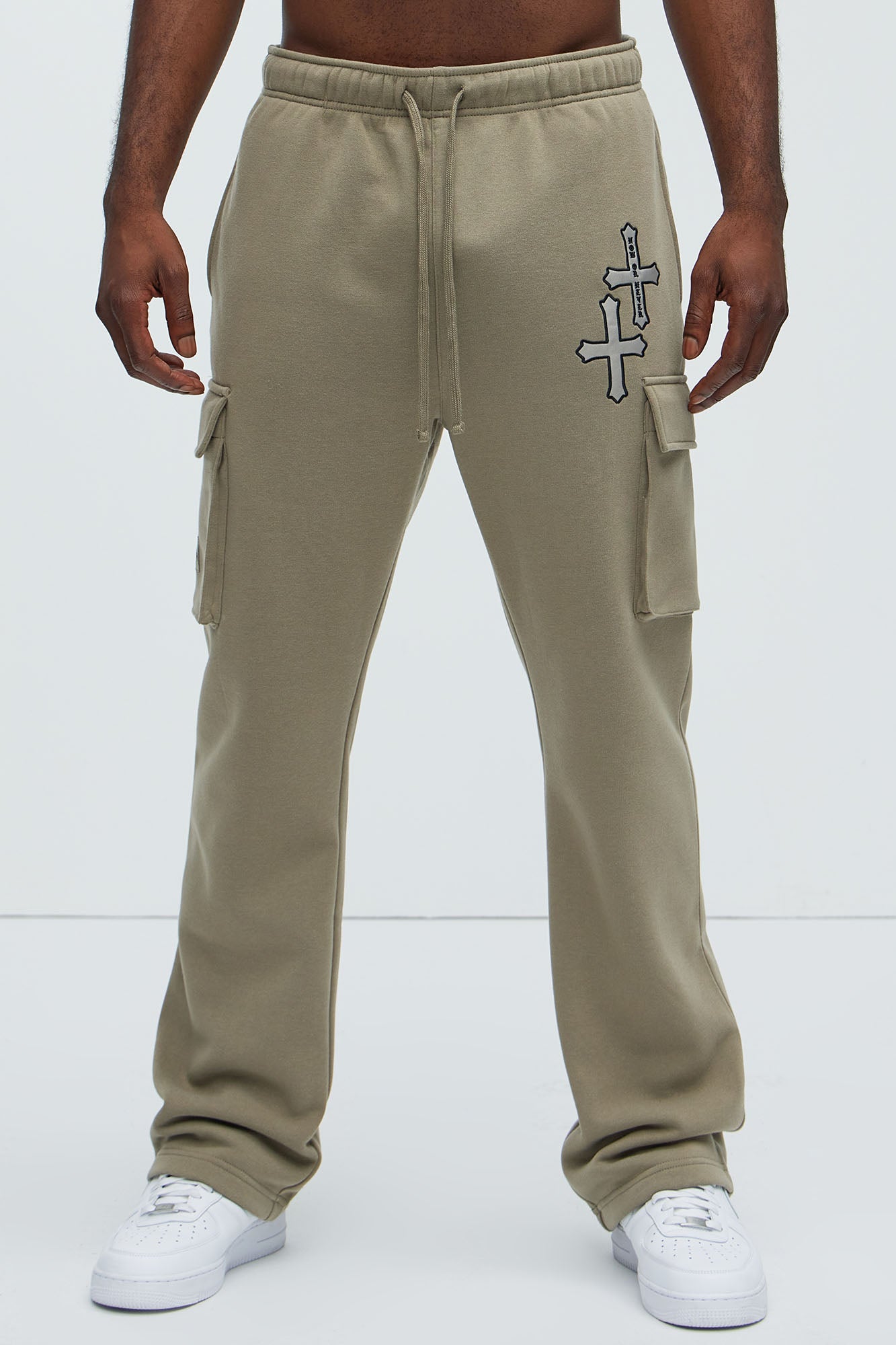 Crosses Cargo Sweatpant - Olive - Image 4