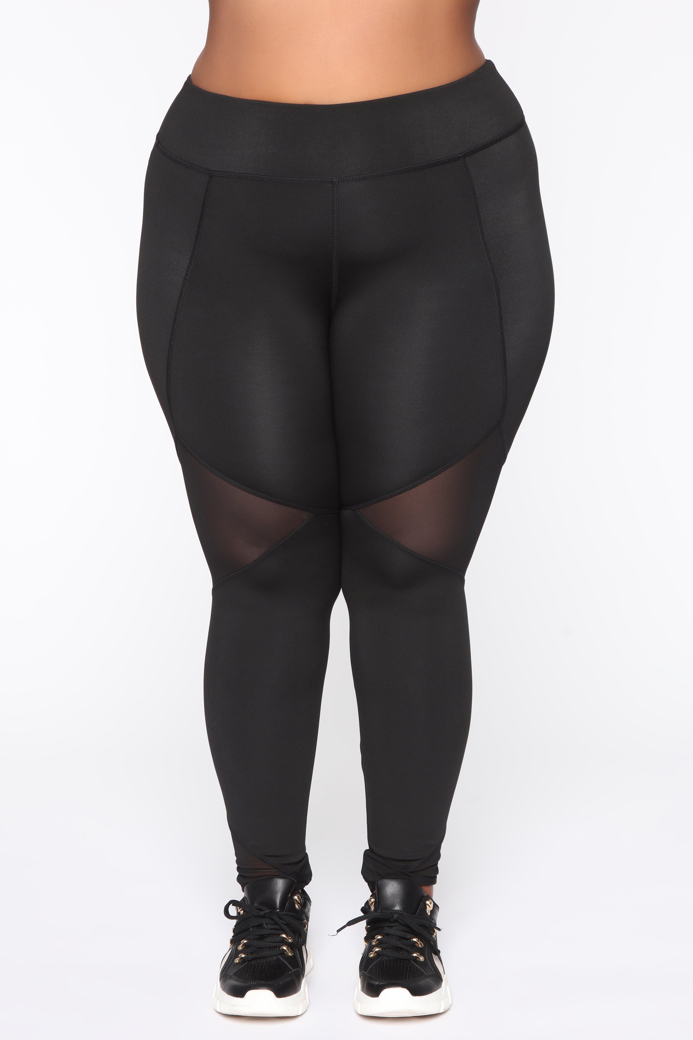 Mesh It Up Active Leggings - Black - Image 9
