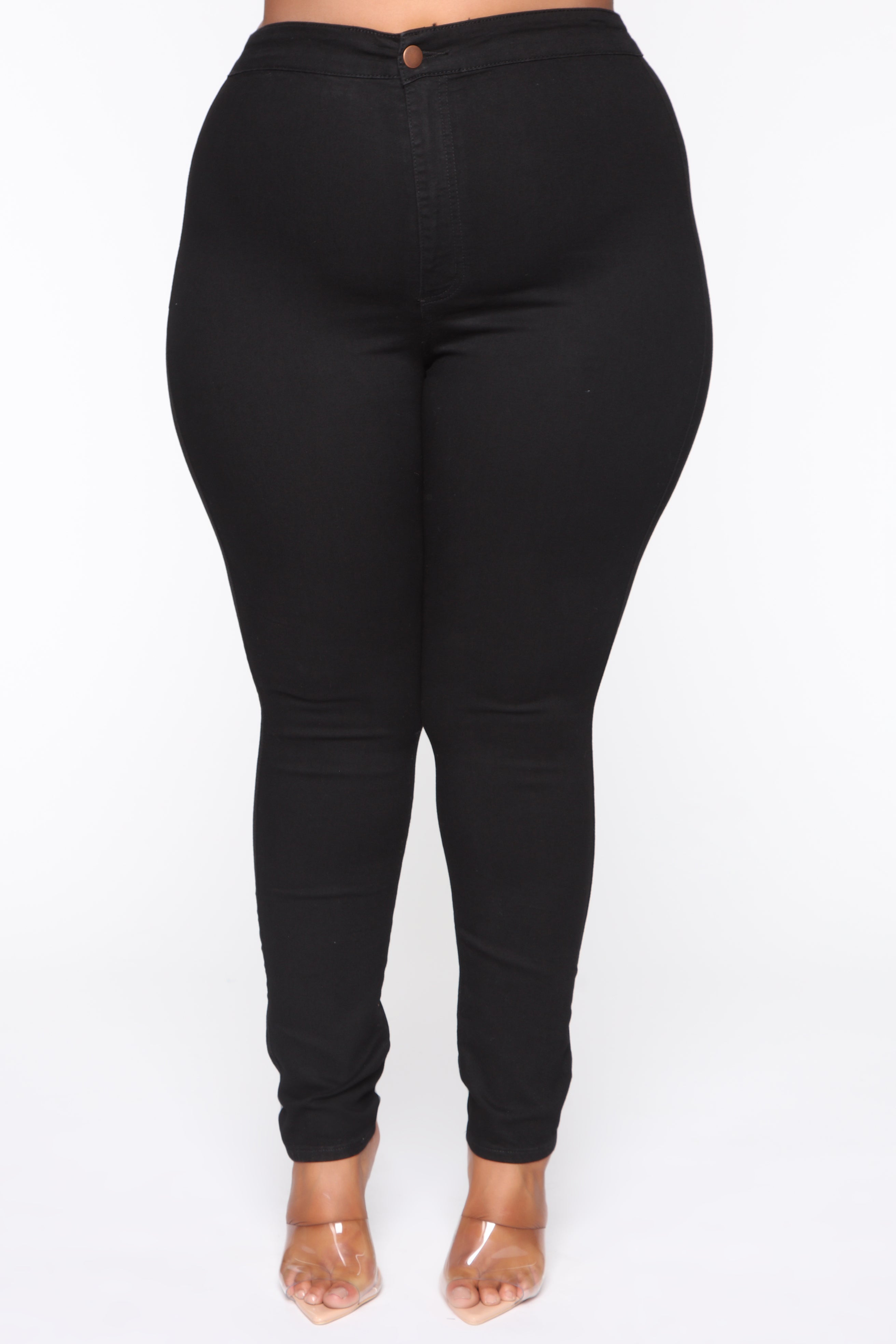 Luxe Ultra High Waist Skinny Jeans - Black - Image 12