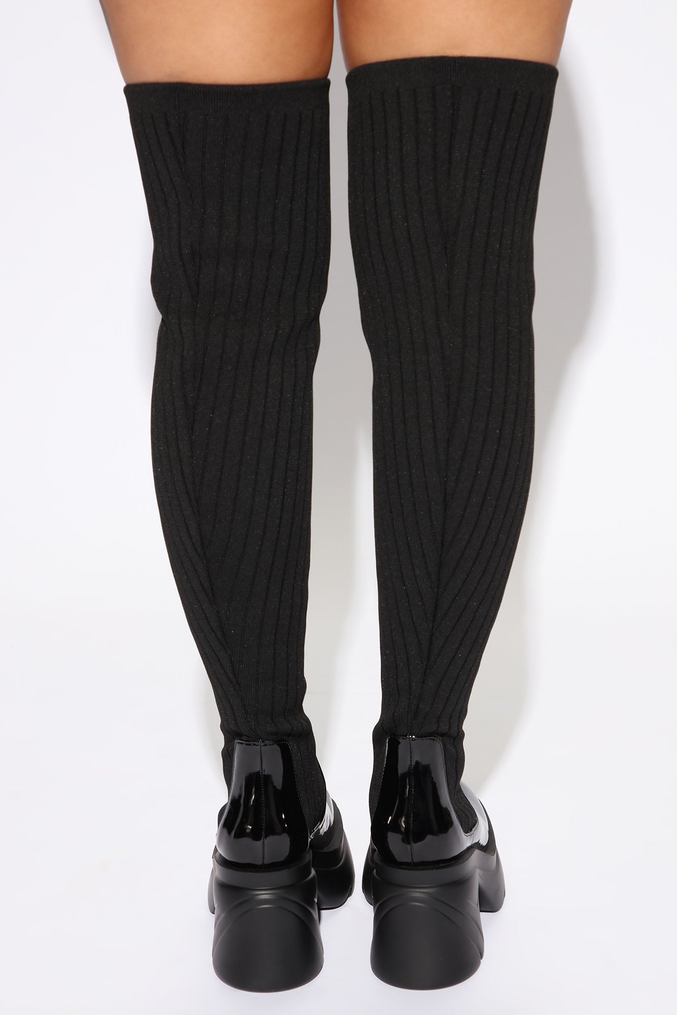 Whole Lotta Love Over The Knee Boots - Black - Image 4