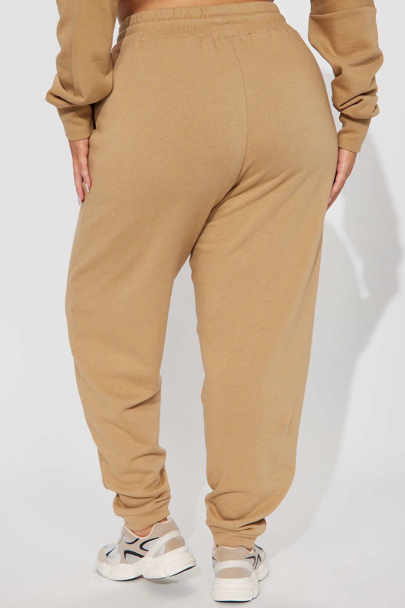 Unbothered Fleece Jogger - Tan - Image 7