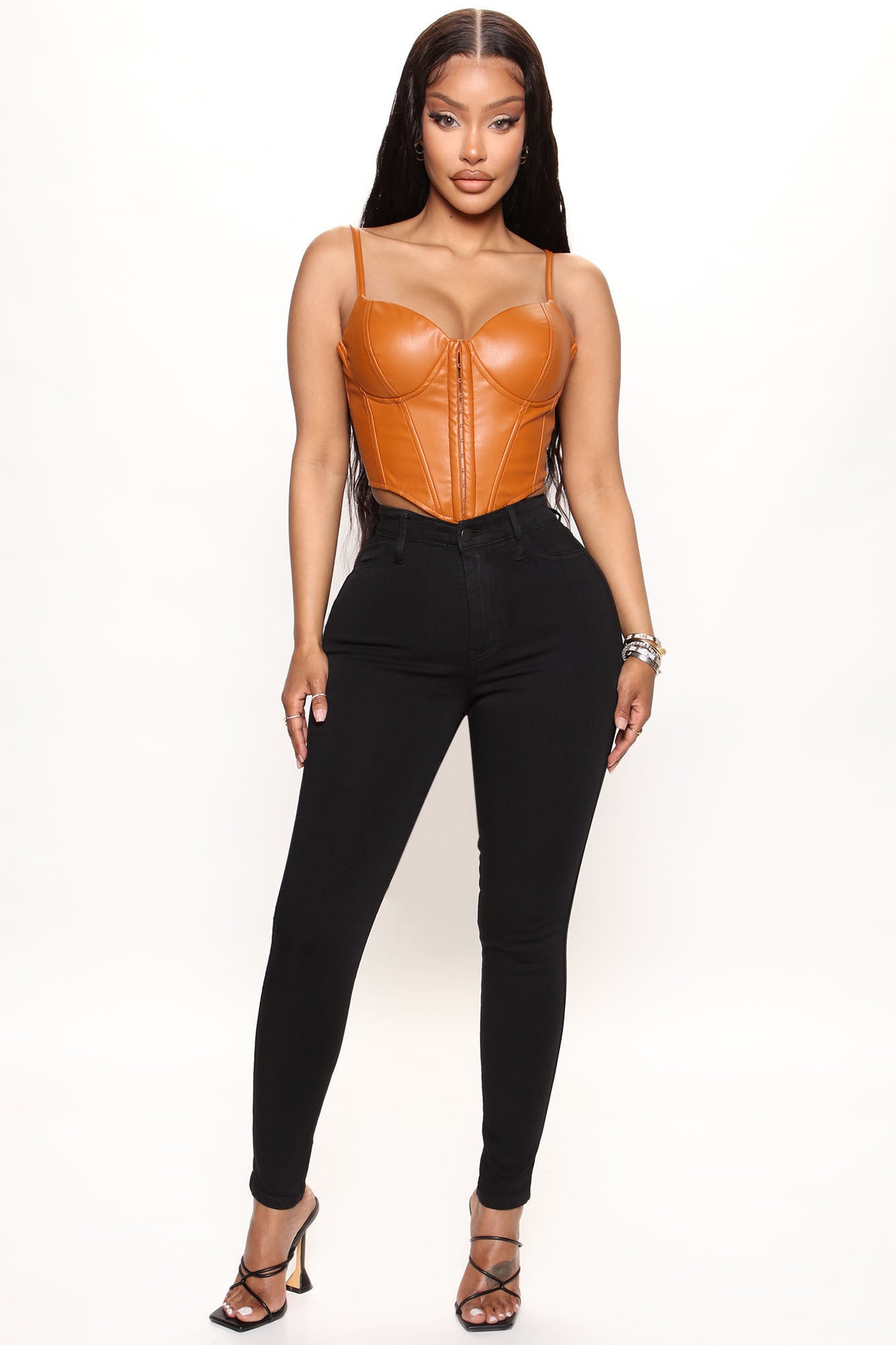 Petite Classic High Waist Skinny Jeans - Black - Image 4