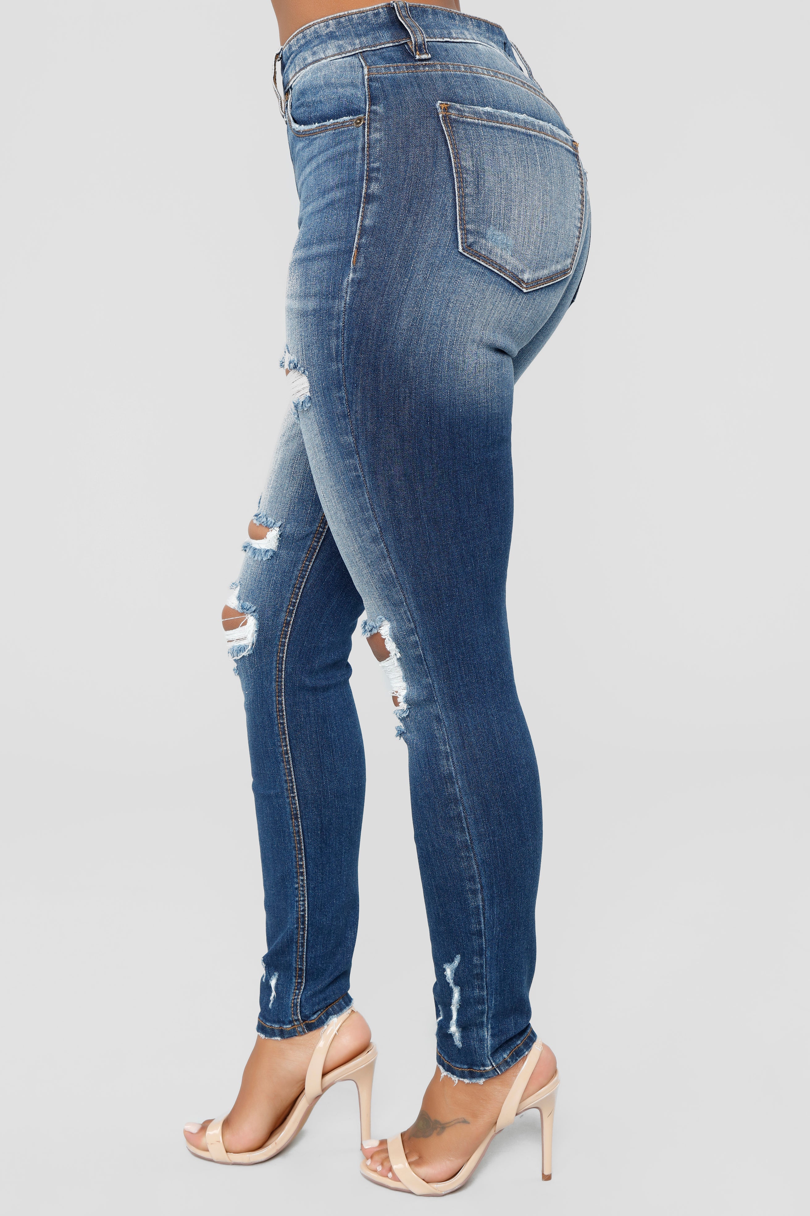 Don't Believe It Skinny Jeans - Dark Denim - Image 6