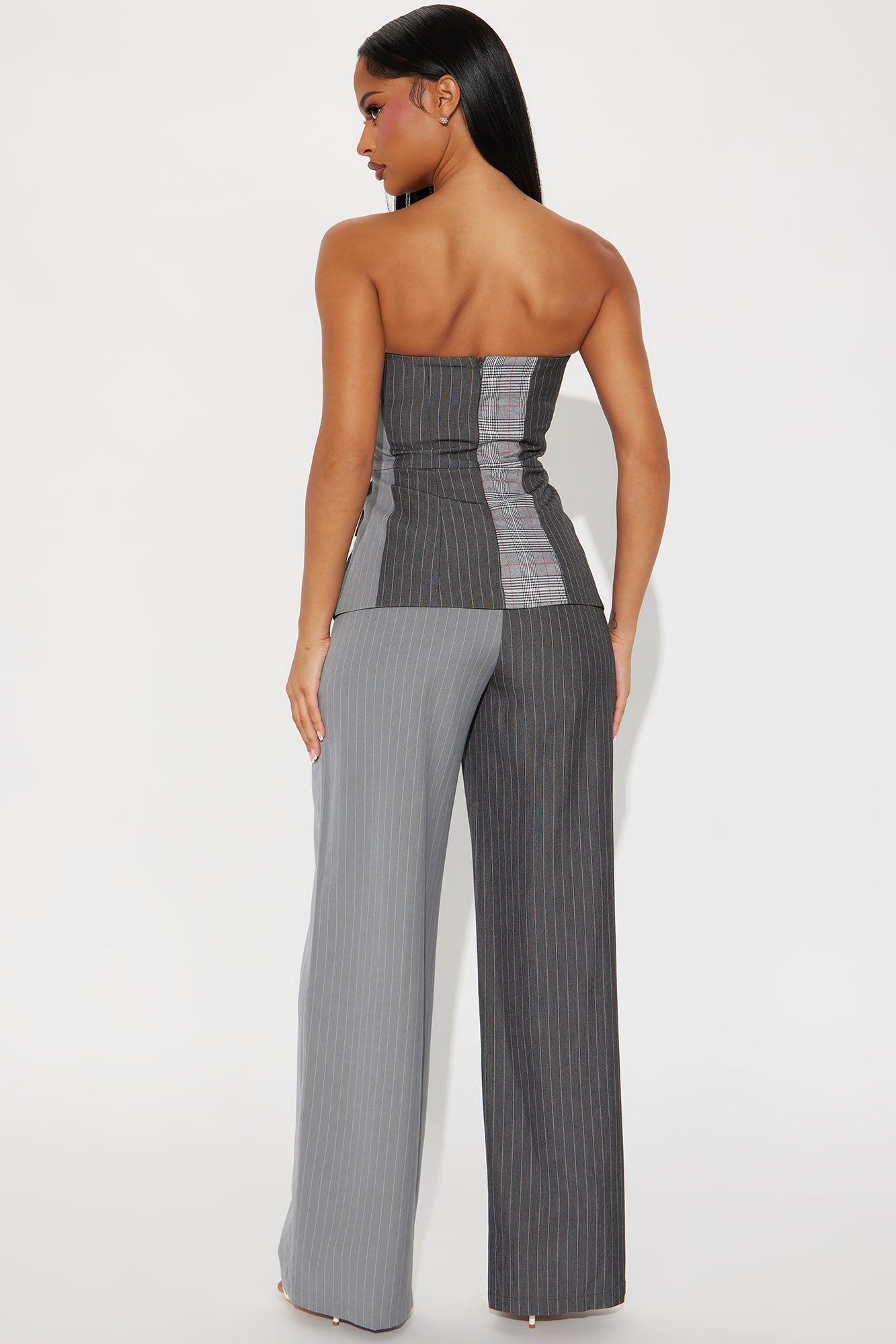 Attention To Detail Jumpsuit - Grey/combo - Image 3
