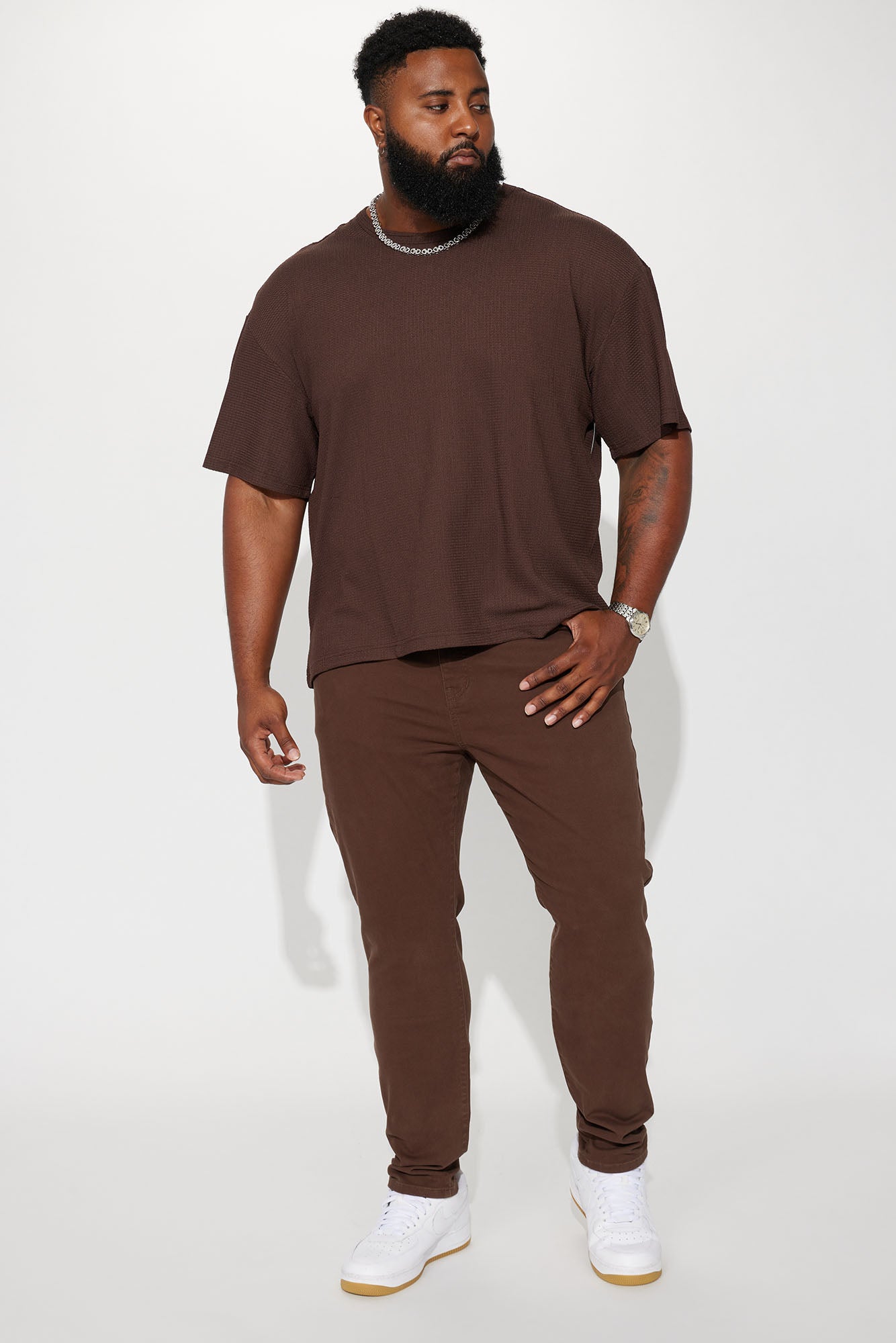 Mac Chino Skinny 5 Pocket Pants - DarkBrown - Image 6