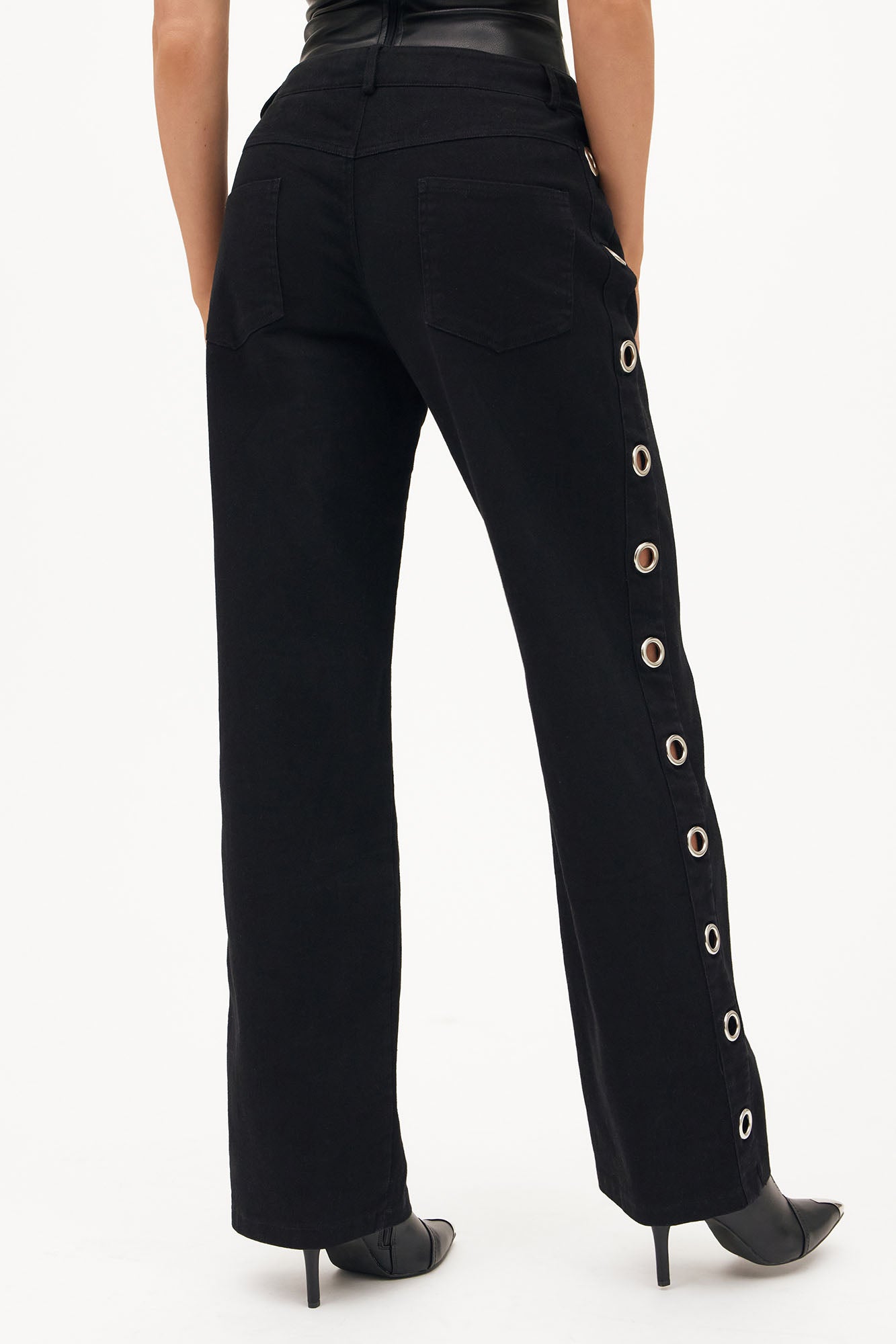 Time To Go Wide Leg Pant - Black - Image 4