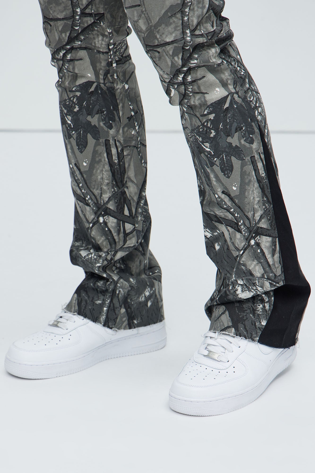 All Over Print Stacked Twill Flare Pant - Grey/combo - Image 4