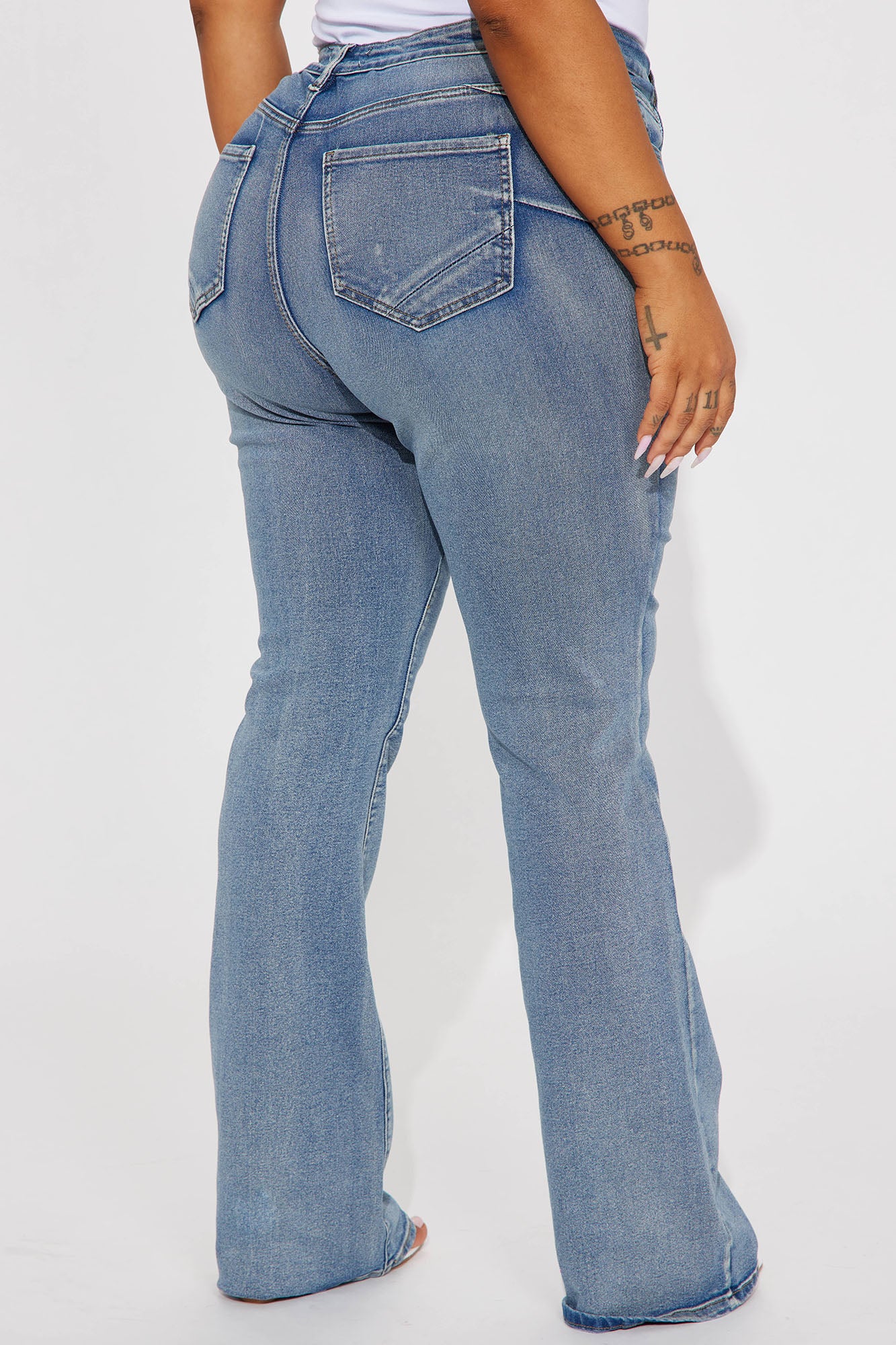 Gemma Sculpting Stretch Bootcut Jeans - Vintage Wash - Image 7