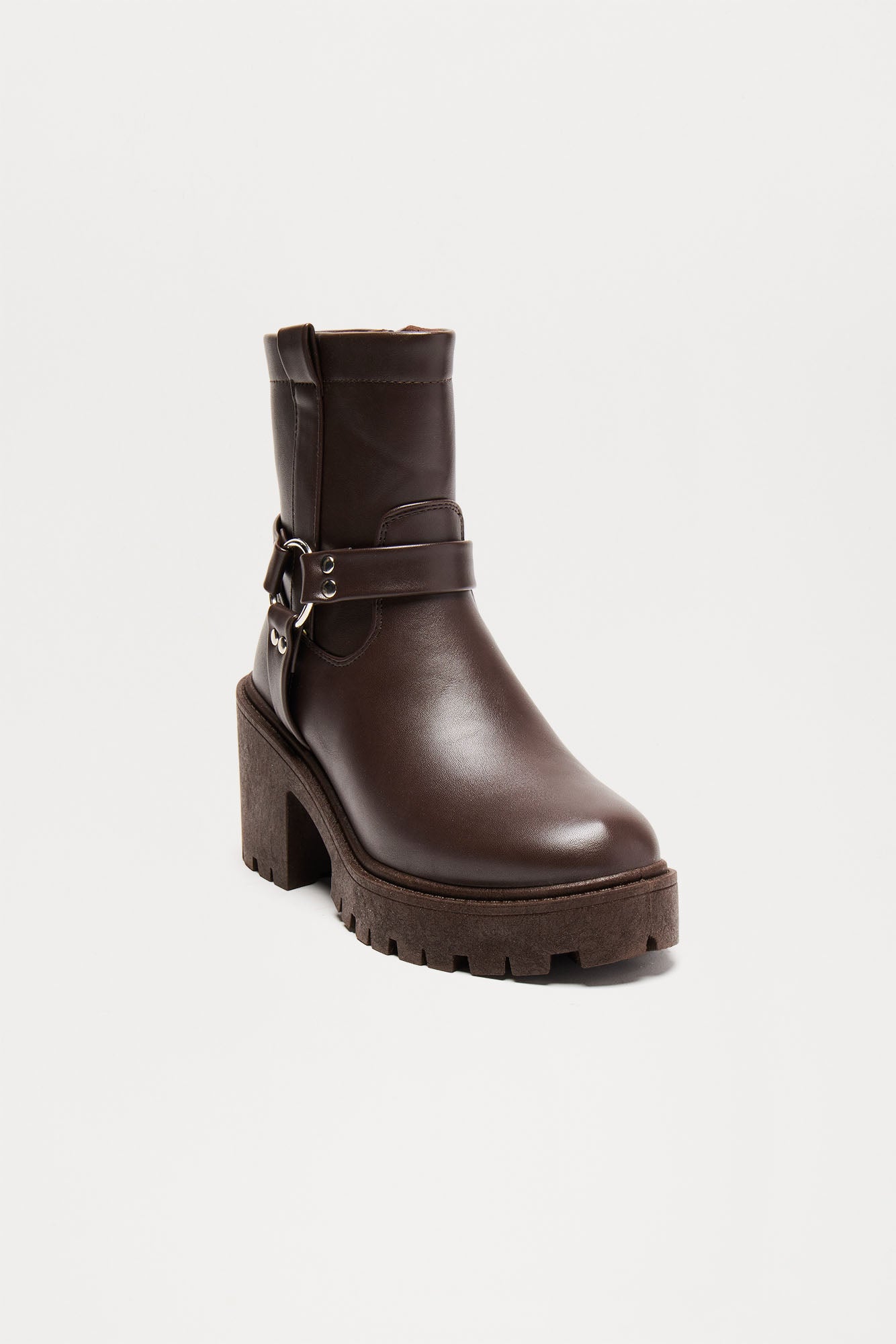 Wiley Heeled Booties - Brown - Image 3
