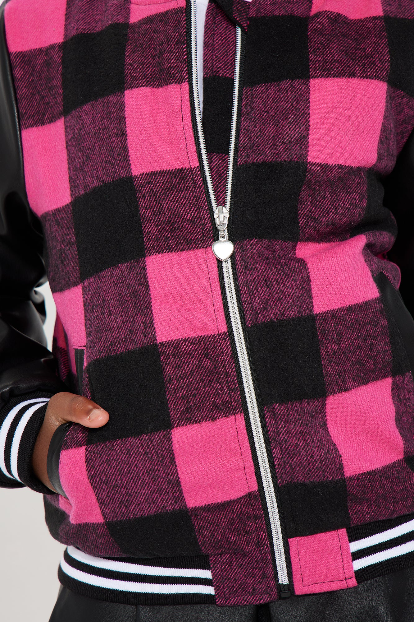 Mini Game On Bomber Jacket - Pink/combo - Image 3