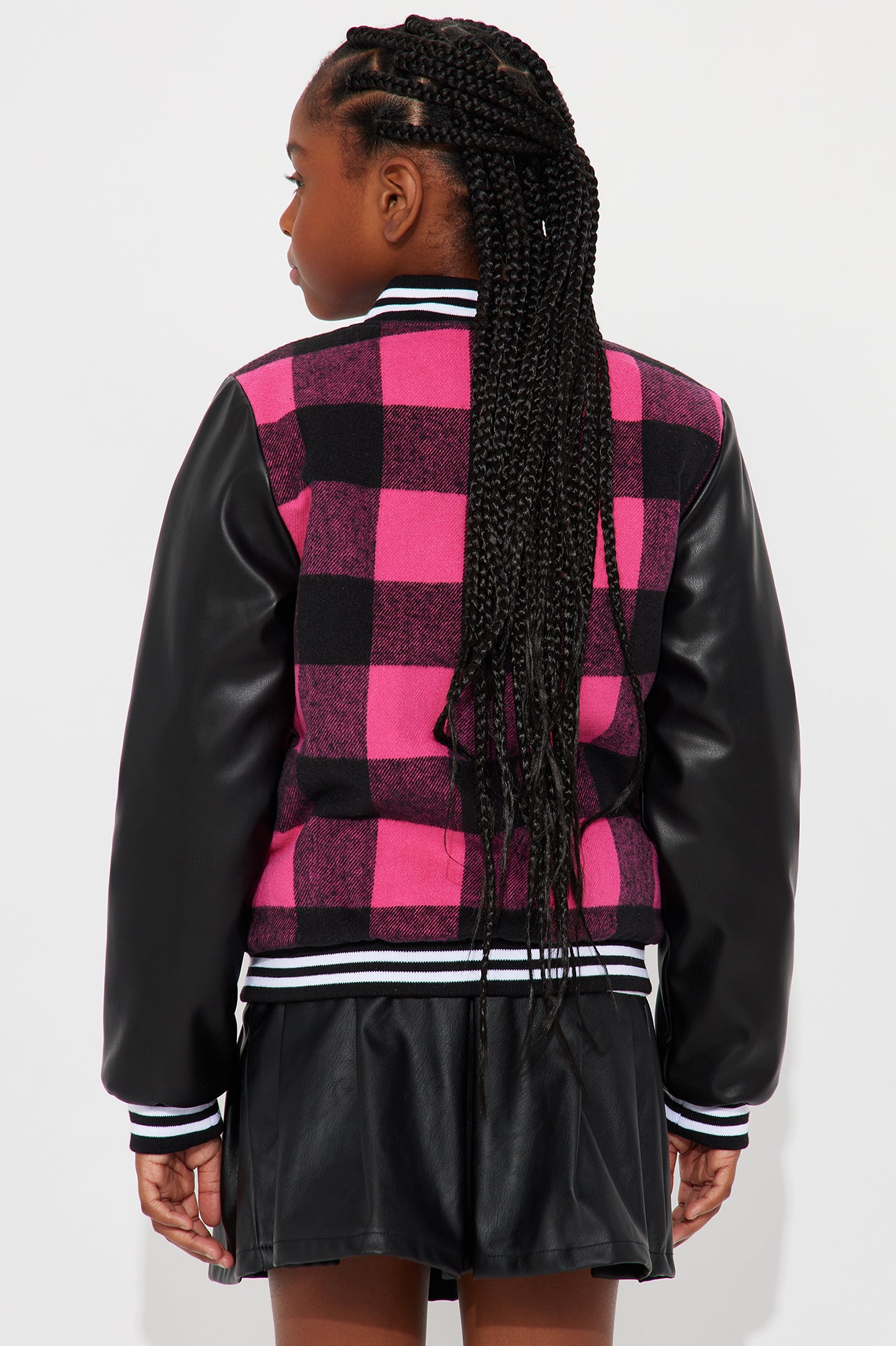 Mini Game On Bomber Jacket - Pink/combo - Image 4